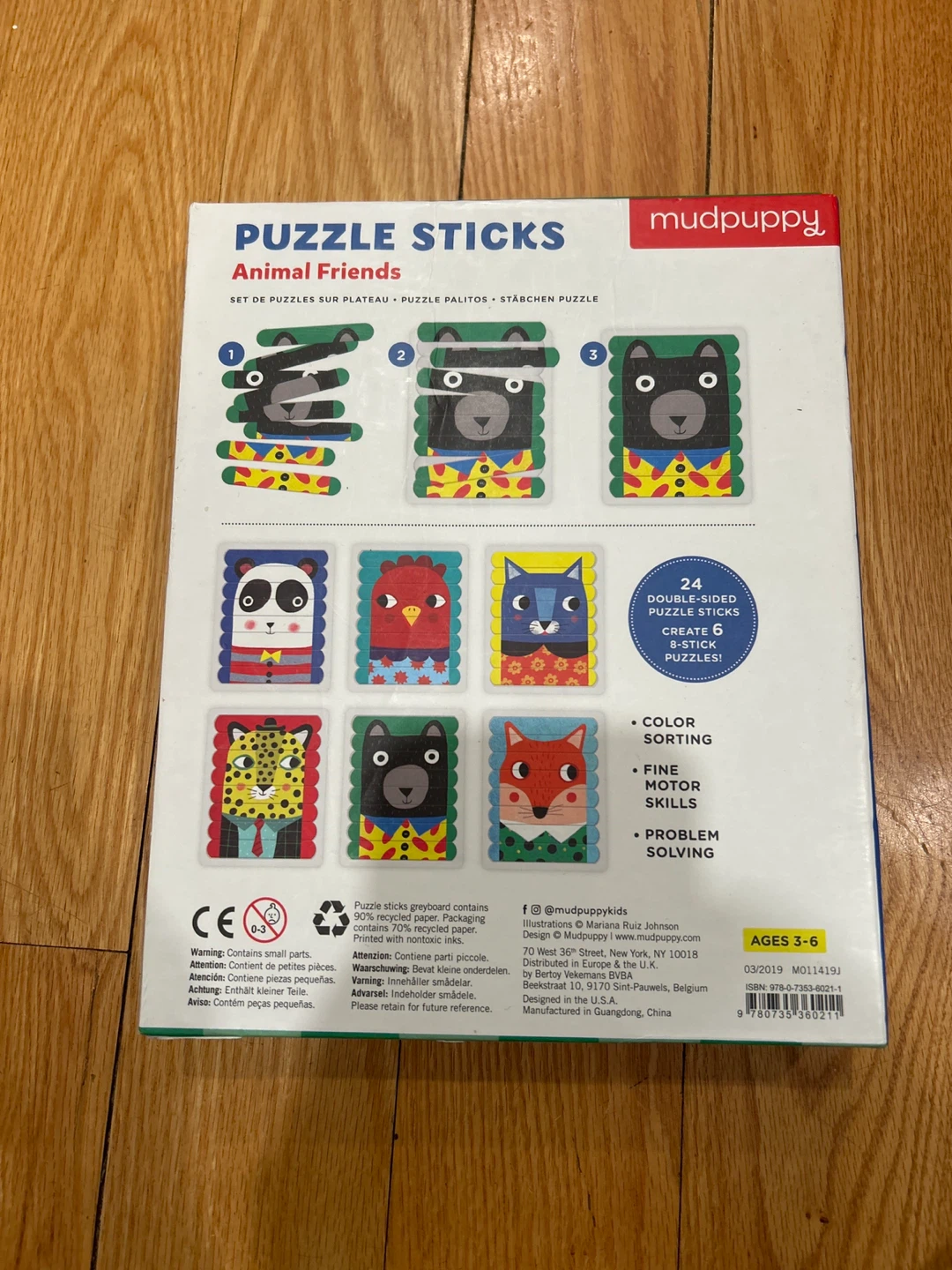 Mudpuppy Animal Friends Puzzle Sticks (Ages 3-6) - photo 3