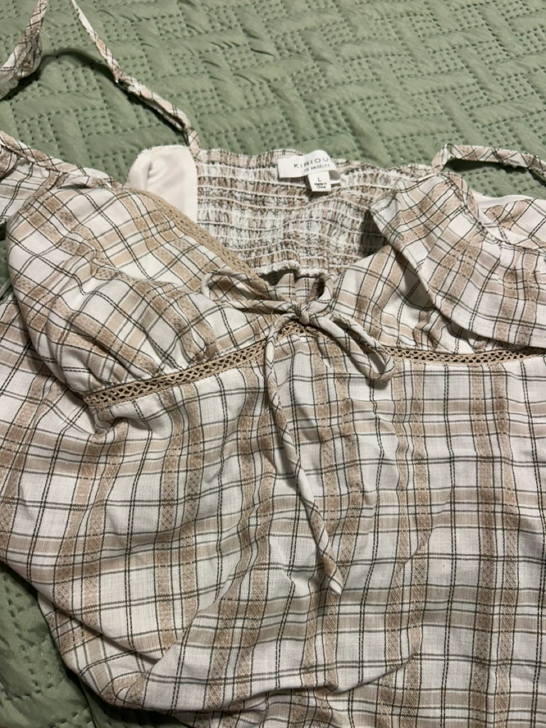 Kirious Los Angeles Plaid Tank Top