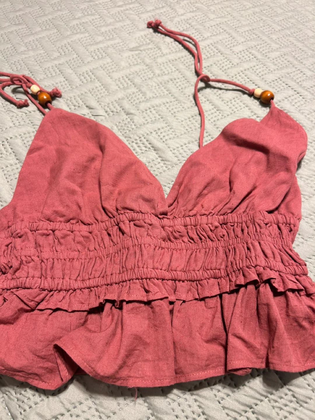 Salt & Sage Pink Halter Top - New with Tags - photo 2