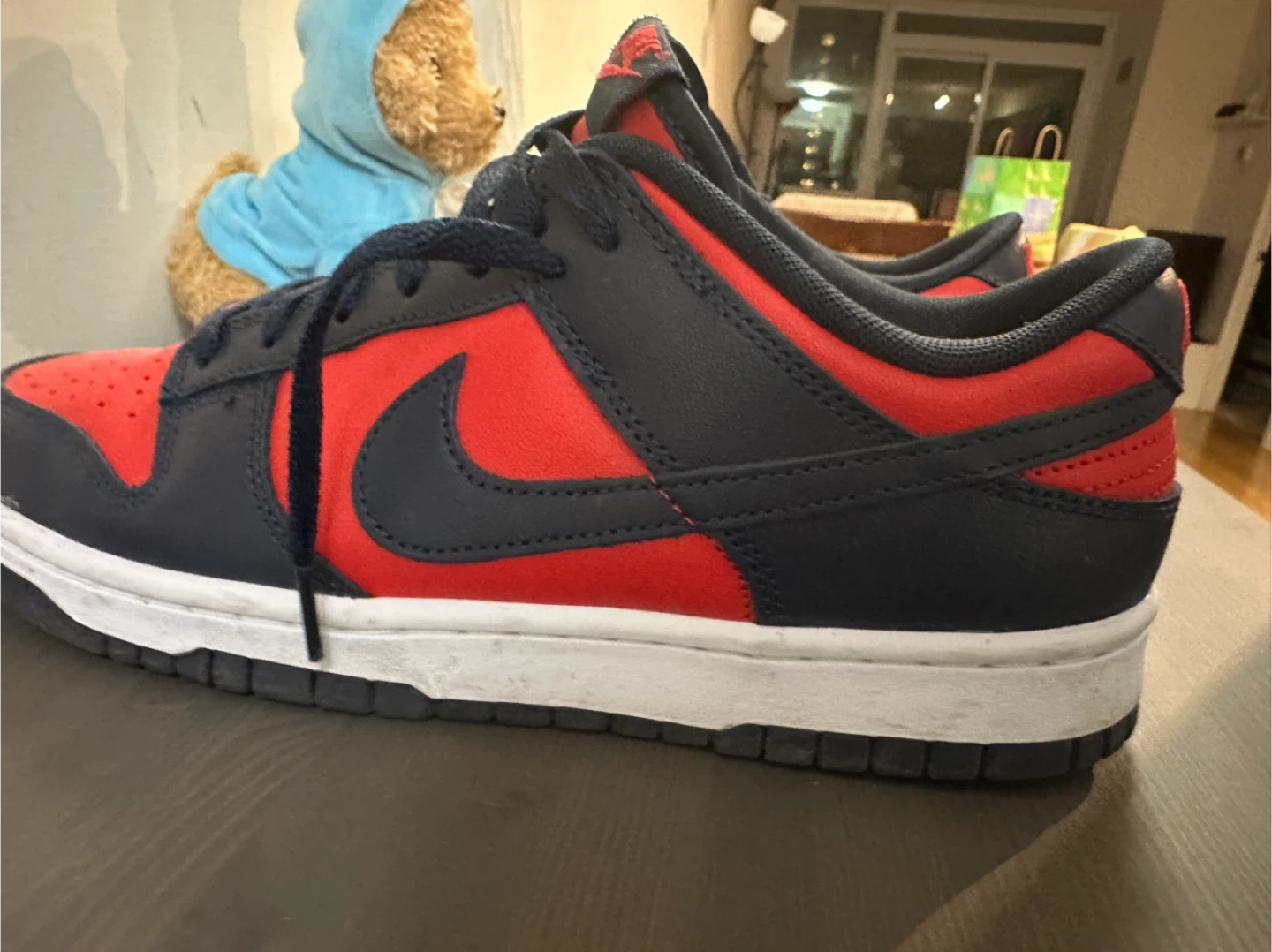 Nike Dunk Low Retro Red/Navy - photo 4