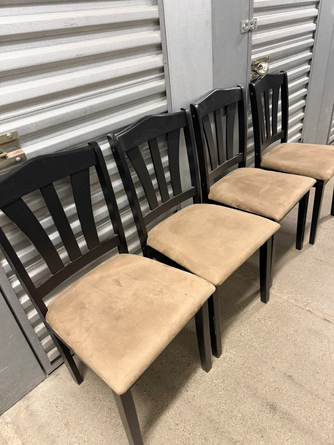 Set of 4 Black Dining Chairs