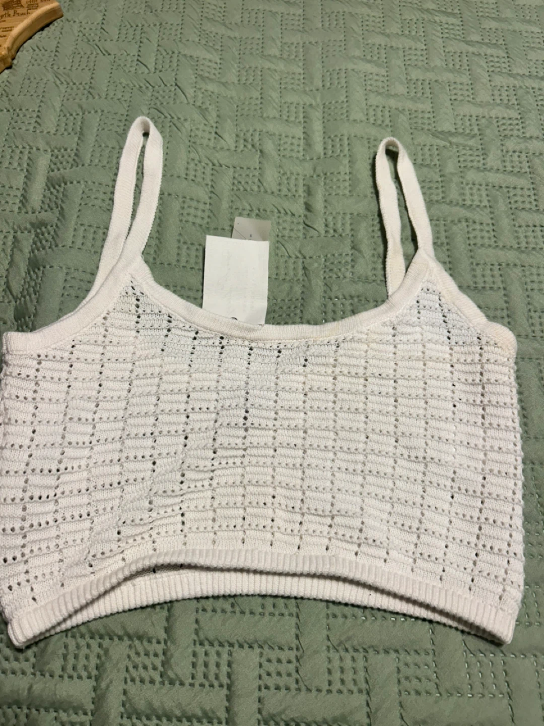 Sabo Skirt White Knit Crop Top - photo 2