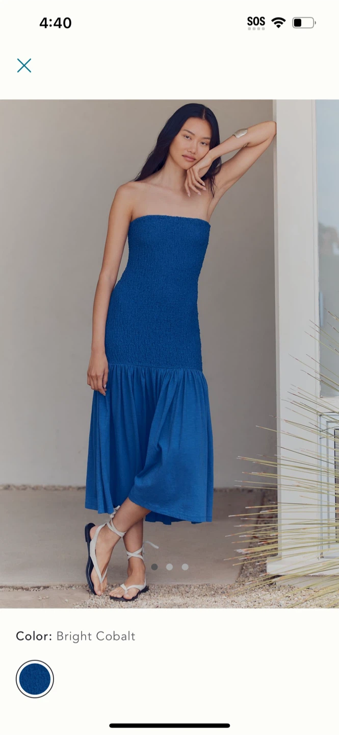 BNWT Anthropologie Celandine Strapless Popcorn Midi Dress XS