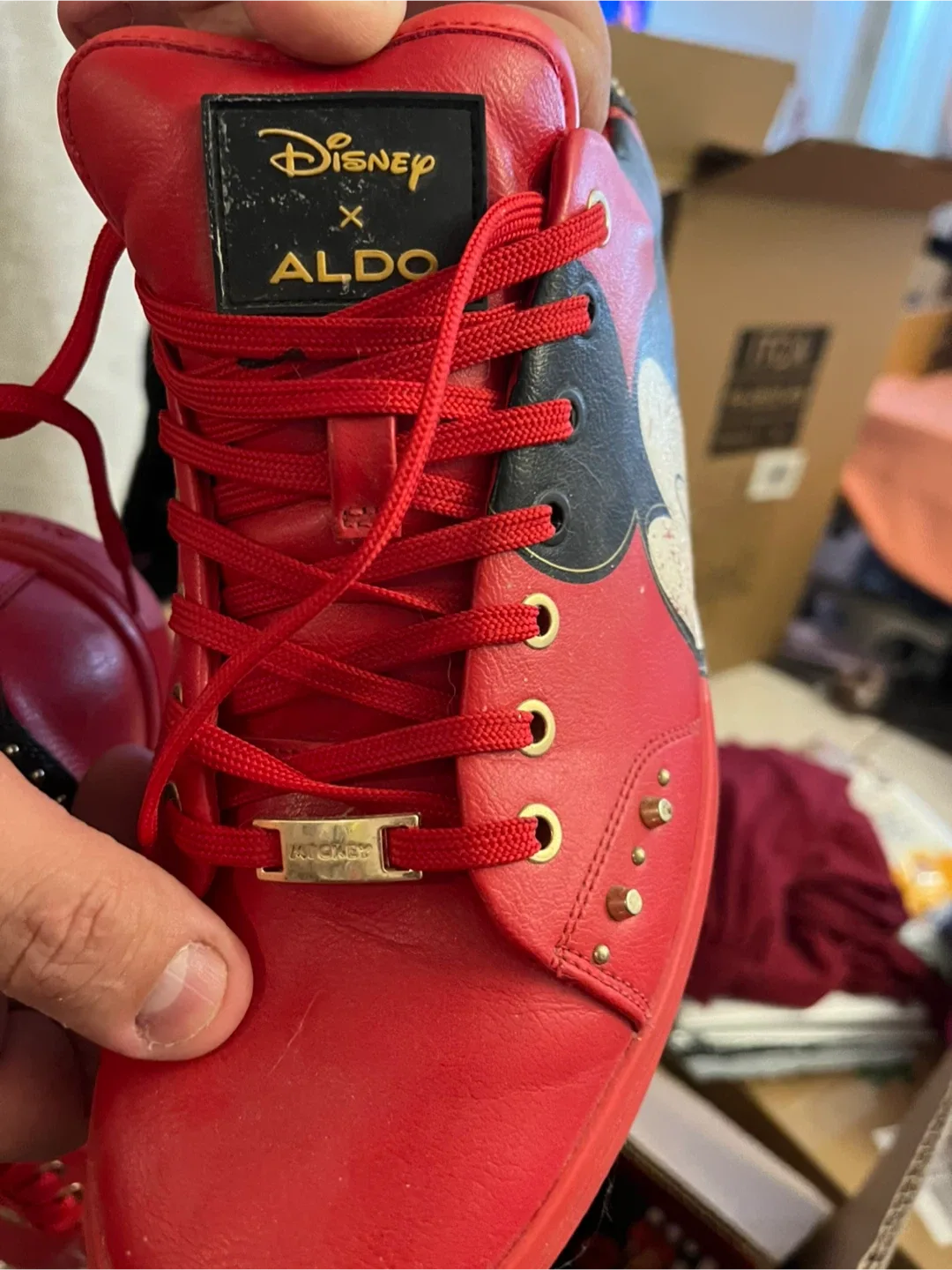 Disney x Aldo Red Mickey Mouse Sneakers image indicator(8)