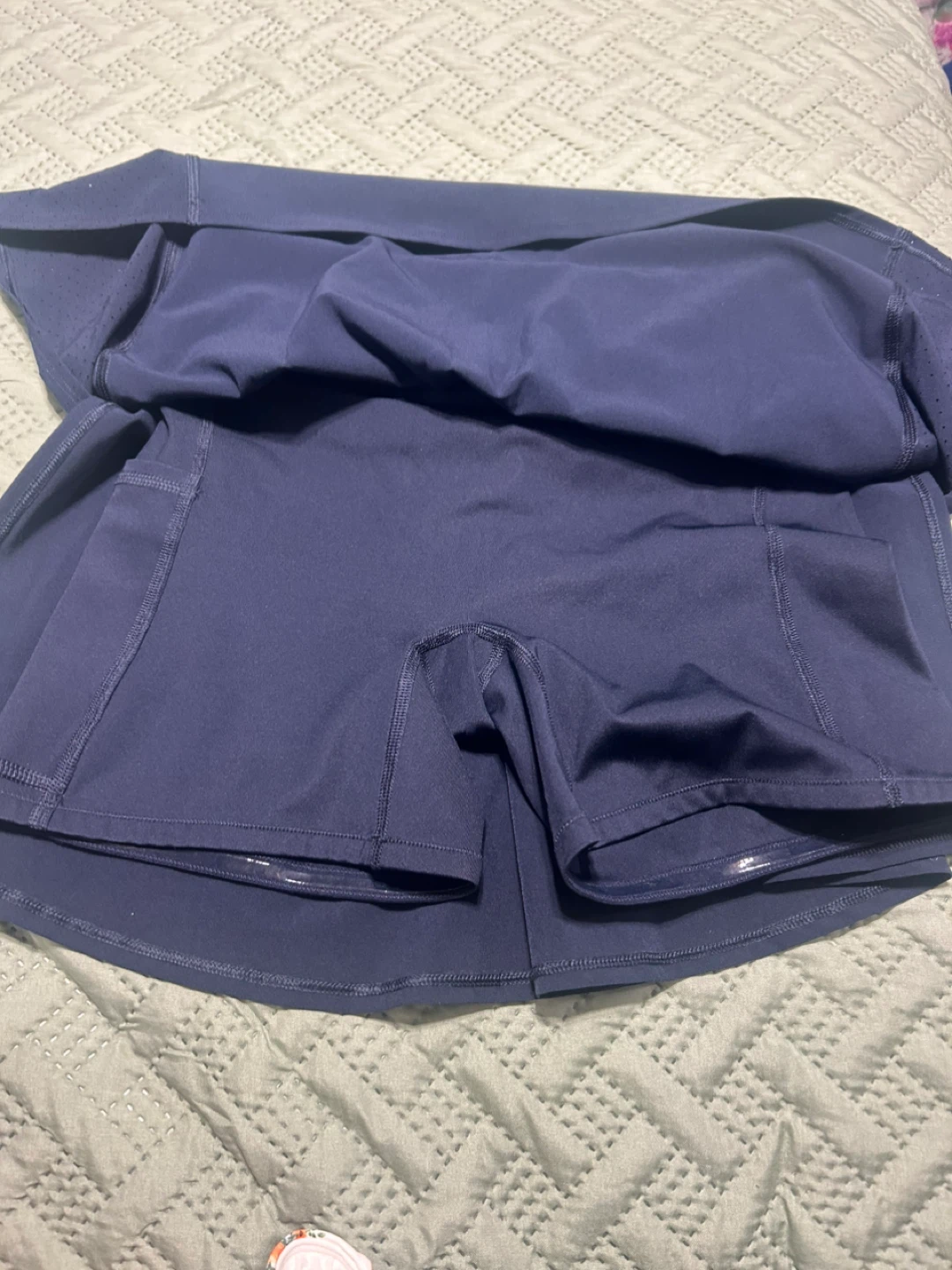 Spanx Pleated Tennis Skirt - Size S/P - Navy Blue - photo 2