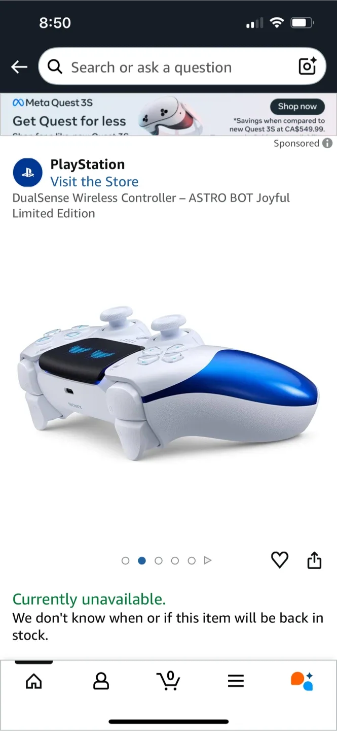 New Sony PlayStation DualSense Astro Bot Limited Edition image indicator(7)