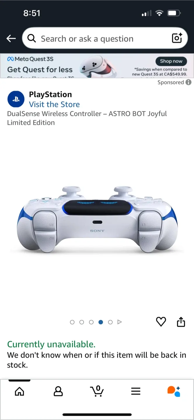 New Sony PlayStation DualSense Astro Bot Limited Edition image indicator(9)