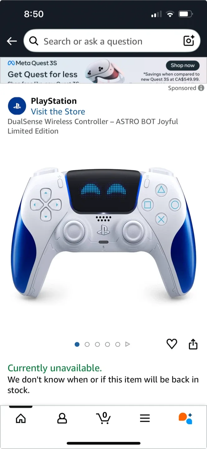 New Sony PlayStation DualSense Astro Bot Limited Edition image indicator(10)