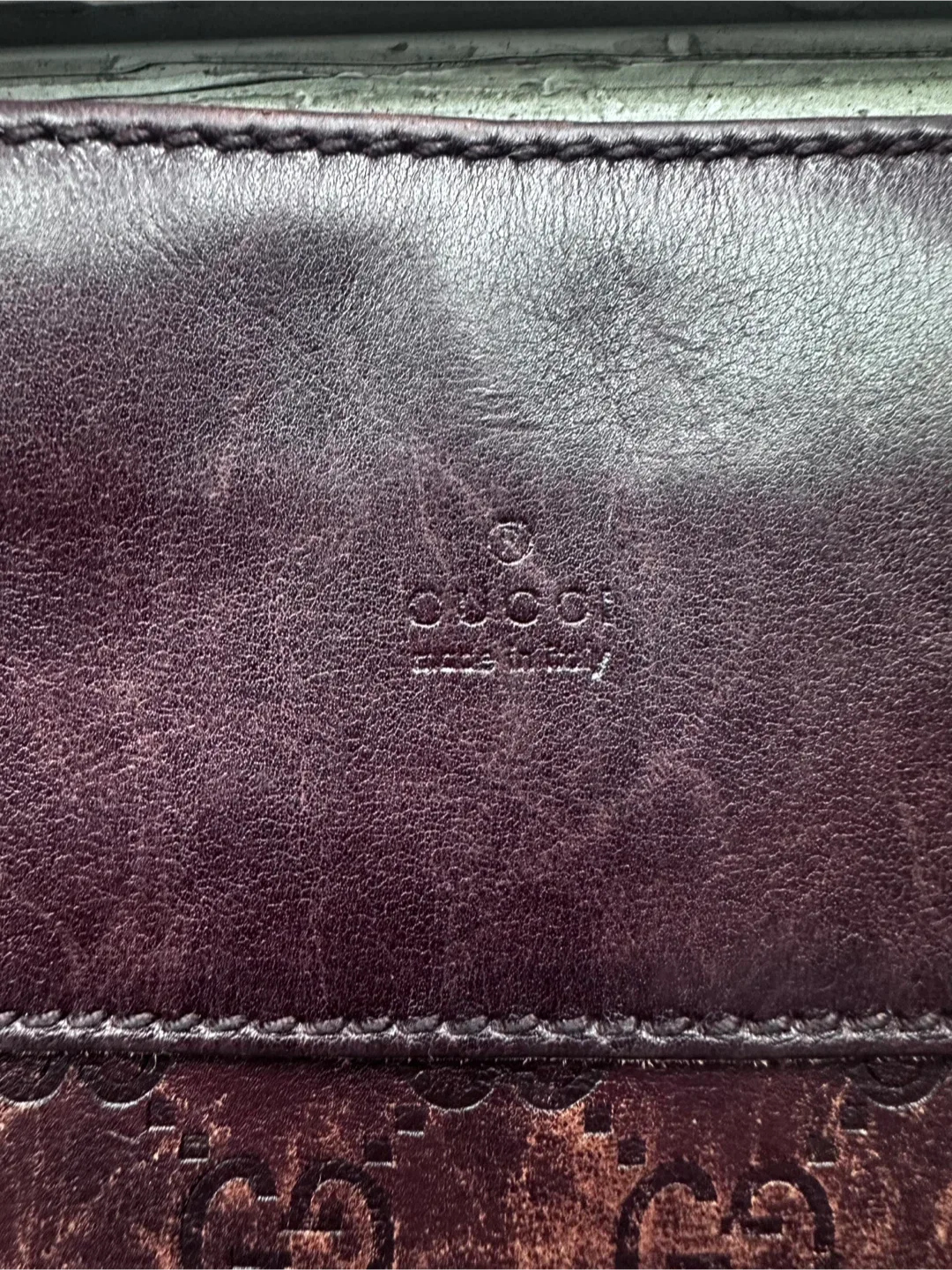 Gucci Embossed Leather Messenger Bag image indicator(3)