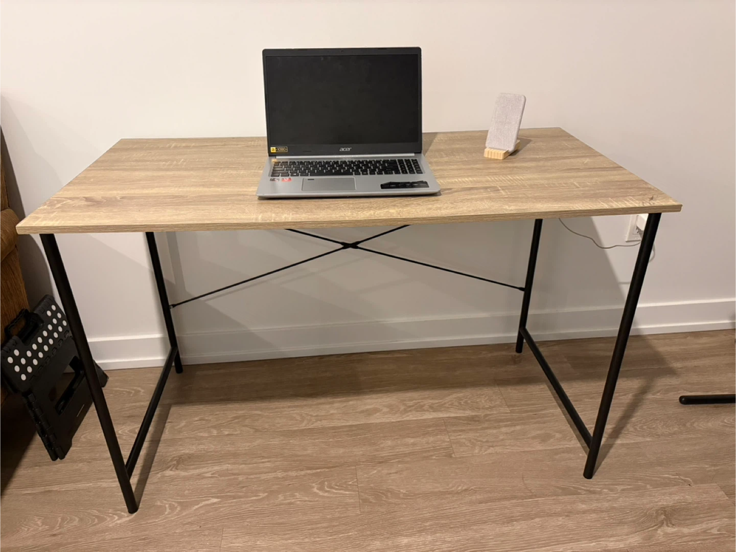 Office table with Black Metal Frame / Multi purpose table