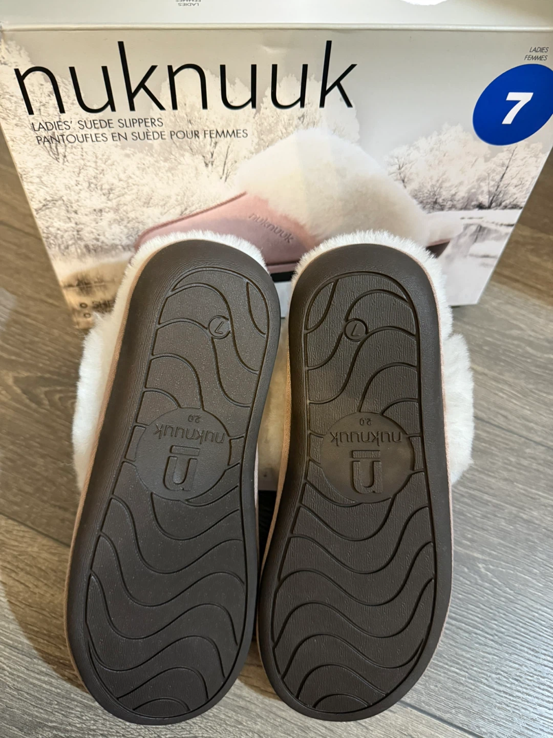 NEW nuknuuk Ladies' Suede Slippers - Size 7 - photo 2