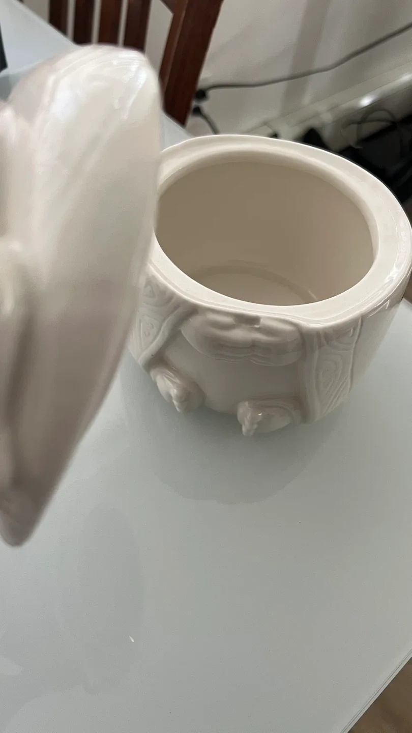 Buddha Ceramic Jar with Lid image indicator(5)