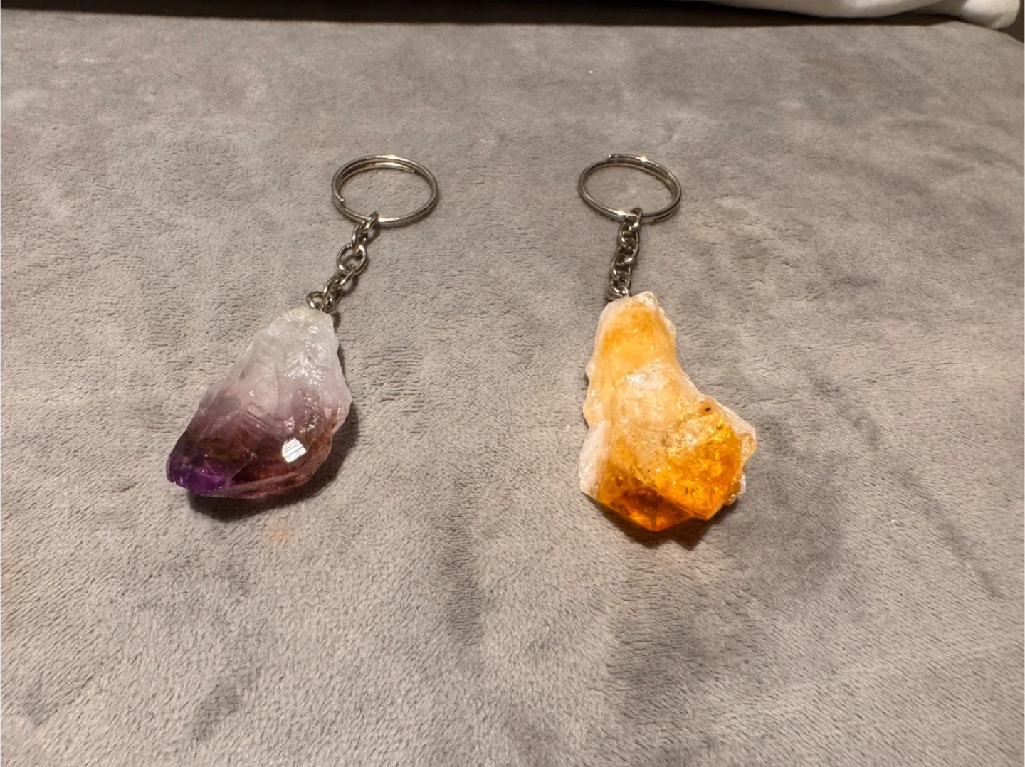 Amethyst & Citrine Crystal Keychains image indicator(2)