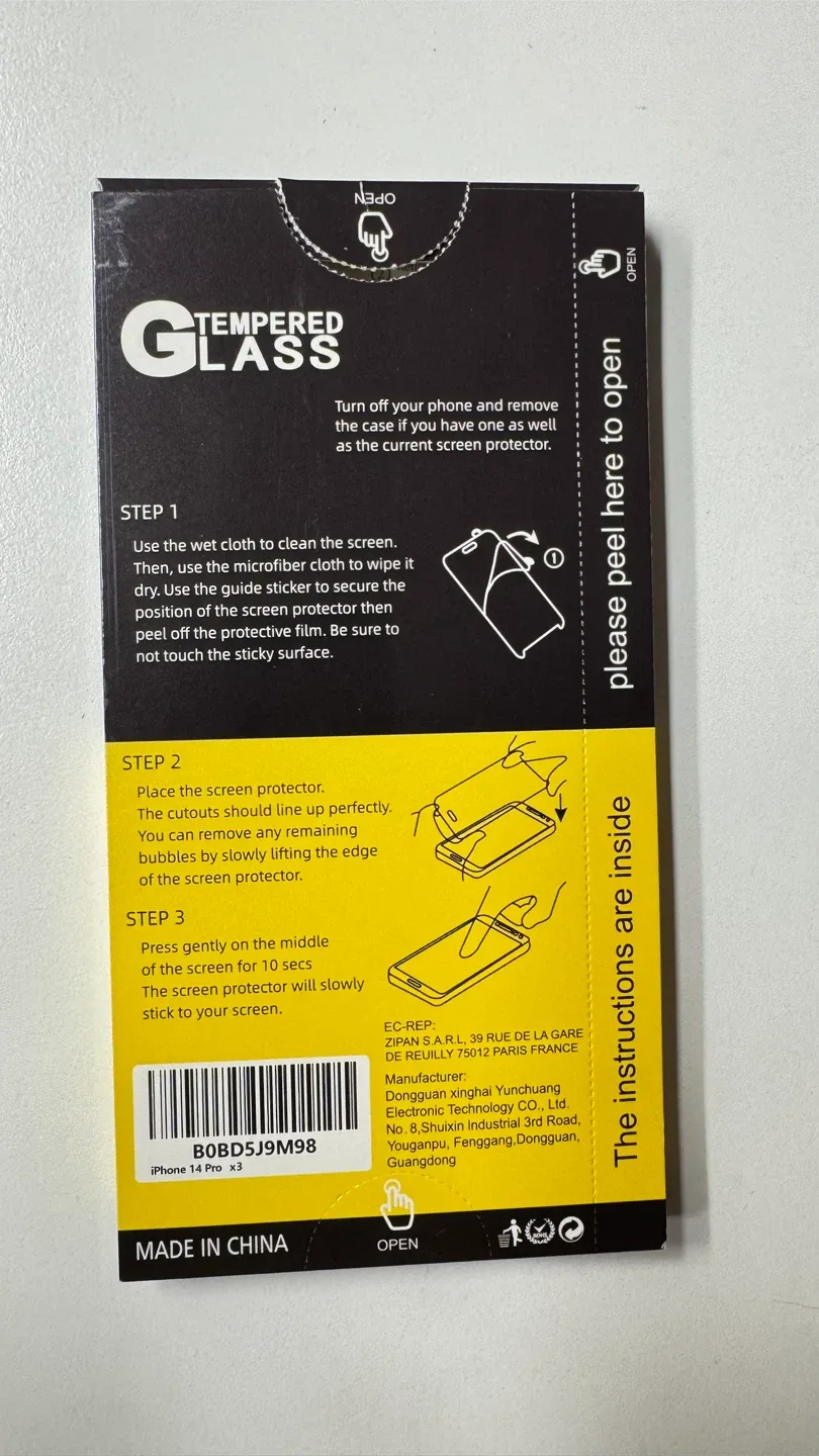 New'C iPhone 14 Tempered Glass Screen Protector image indicator(2)