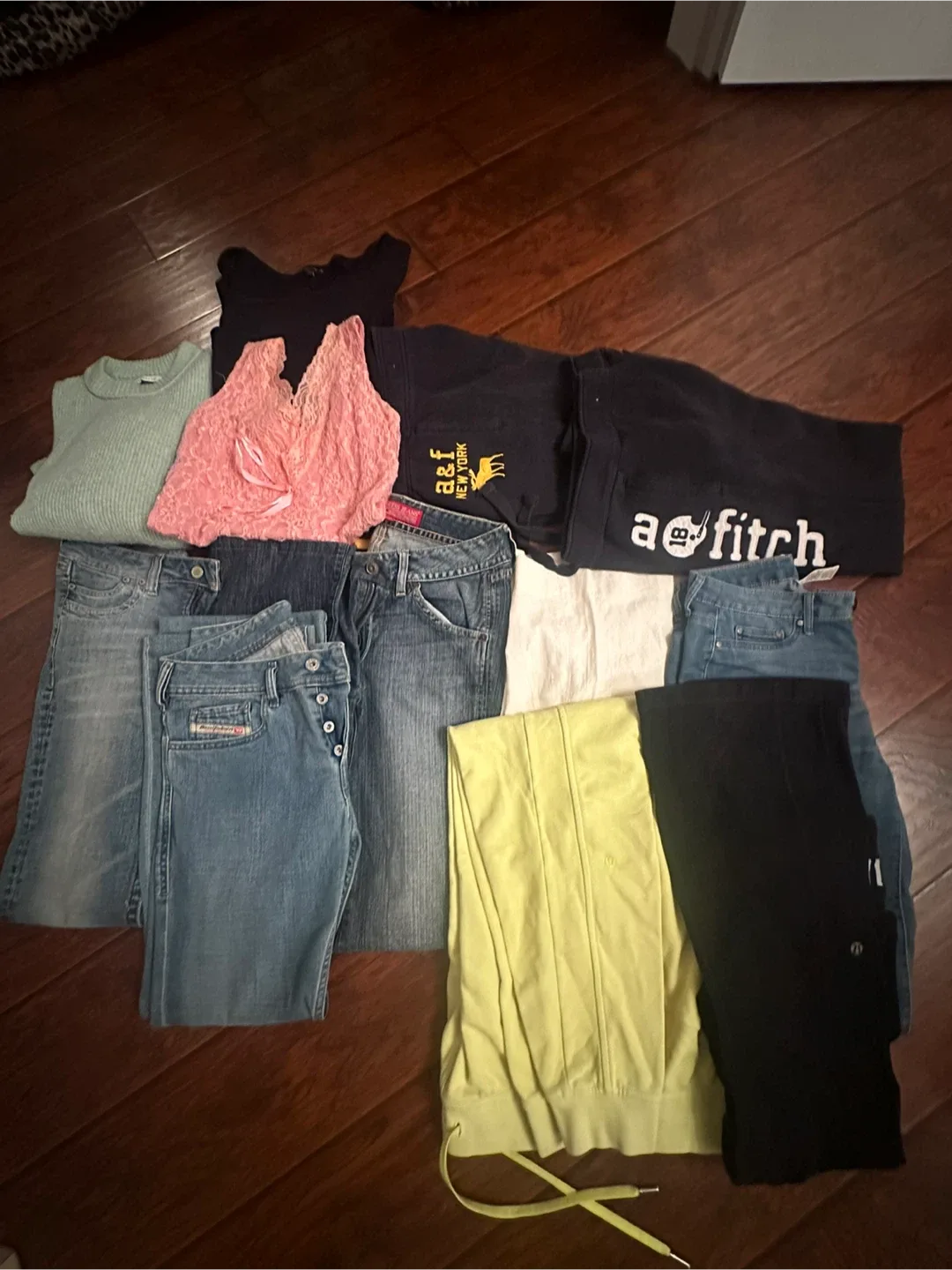 Bundle of Women's Clothing - Abercrombie, Diesel, Lululemon