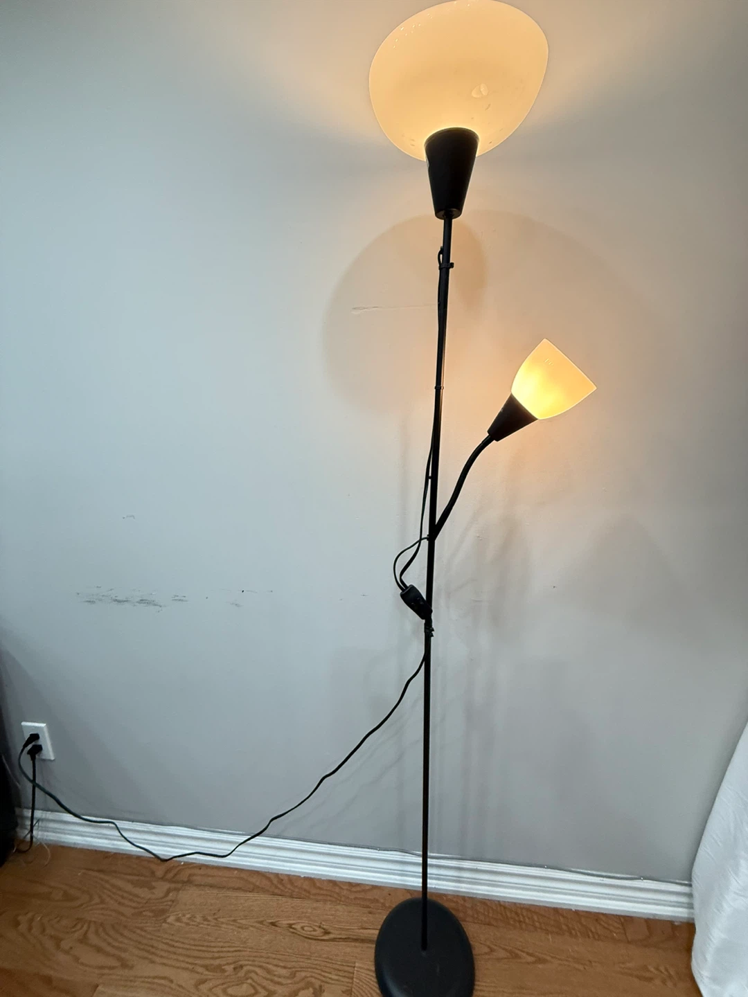 IKEA NOT Floor Uplight/Reading Lamp - Black - photo 2