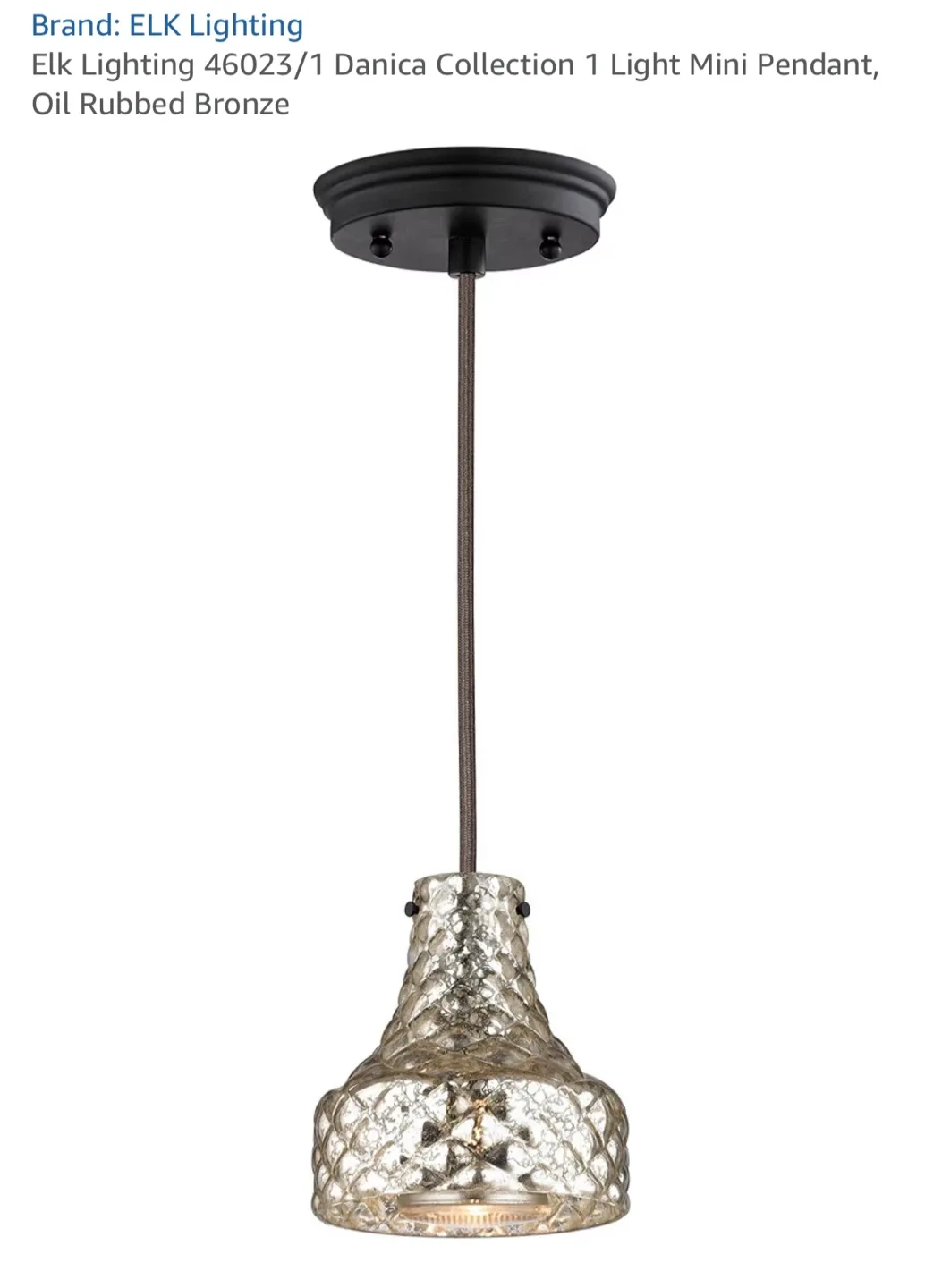 ELK Lighting Danica Mini Pendant - Brand New( Free Shipping) image indicator(2)