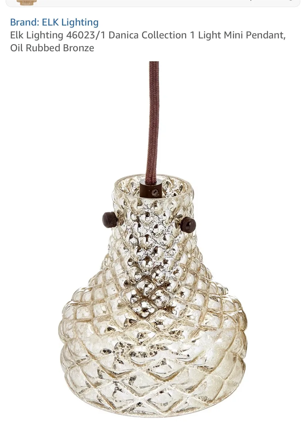 ELK Lighting Danica Mini Pendant - Brand New( Free Shipping) image indicator(3)