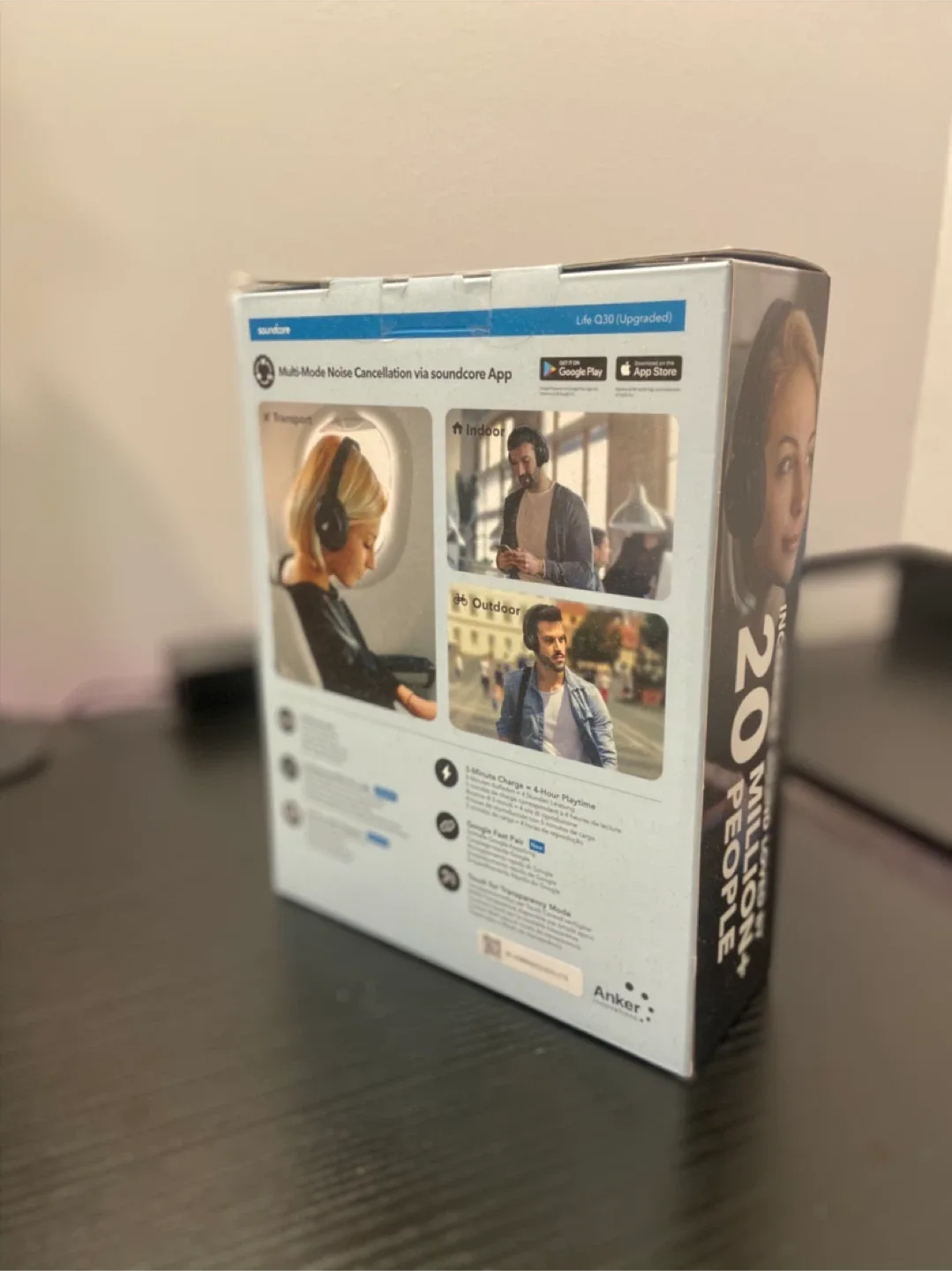 Soundcore Life Q30 Black Headphones - Like New! image indicator(7)