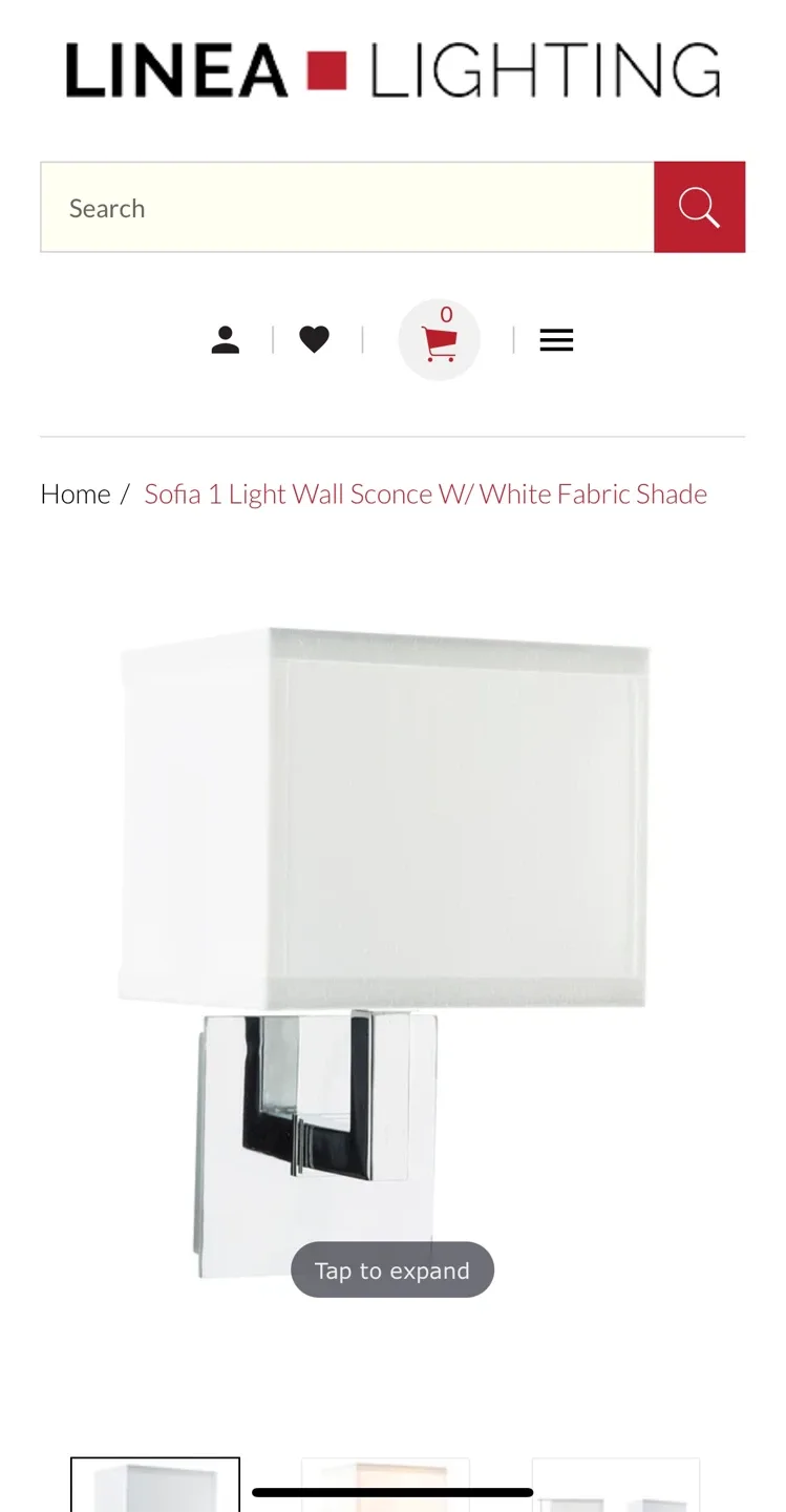 Linea Lighting Sofia Wall Sconce. Brand New(free Shipping) image indicator(4)