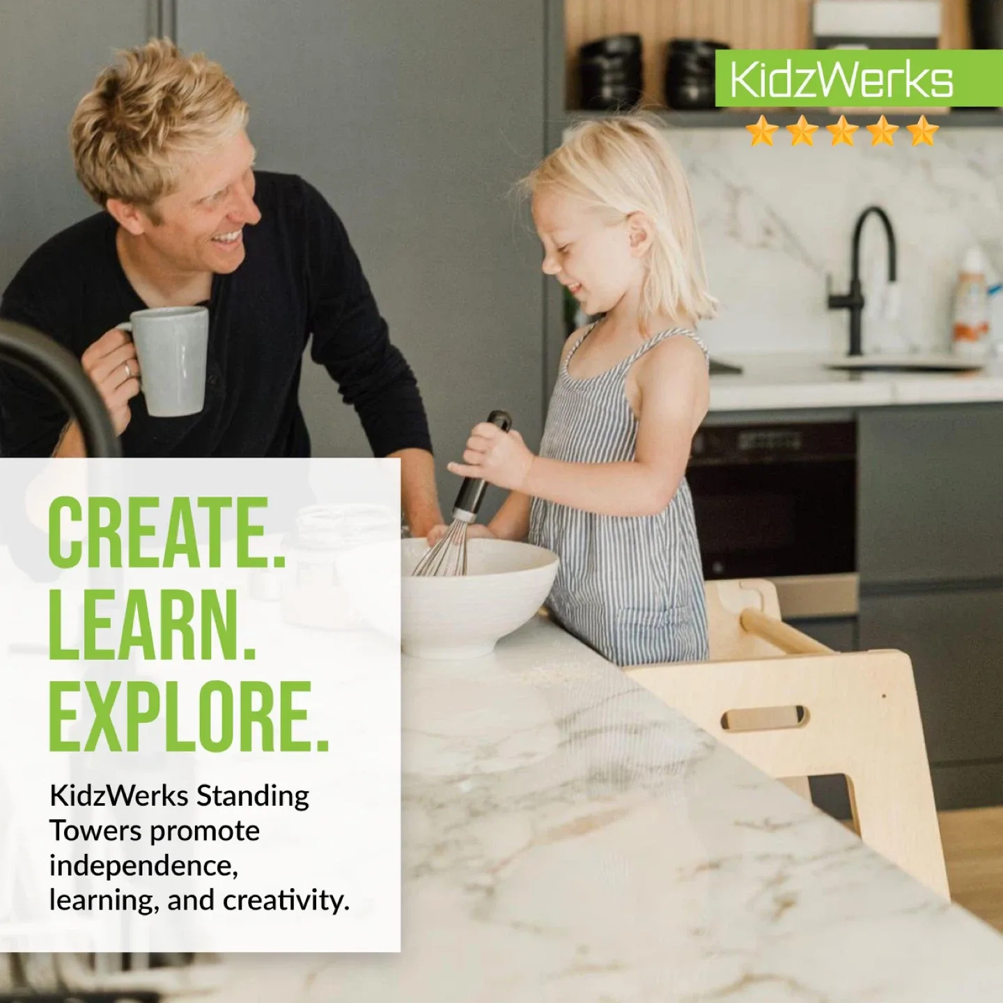 Child Standing Tower Kids - Kitchen Step Stool image indicator(2)