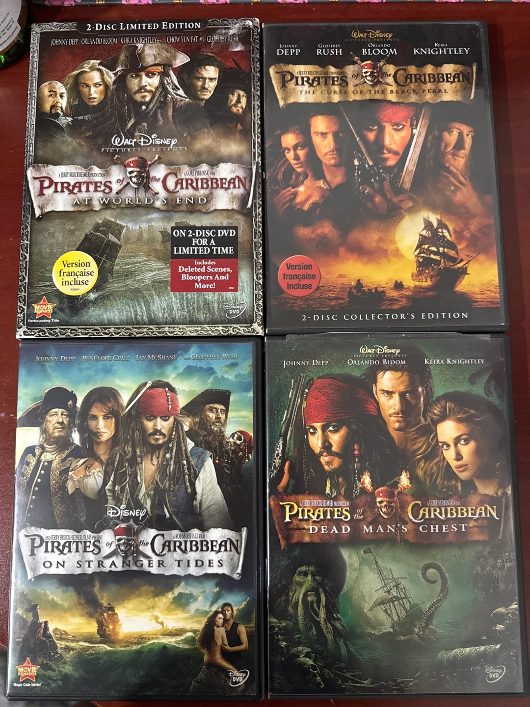 Pirates of the Caribbean DVD Collection
