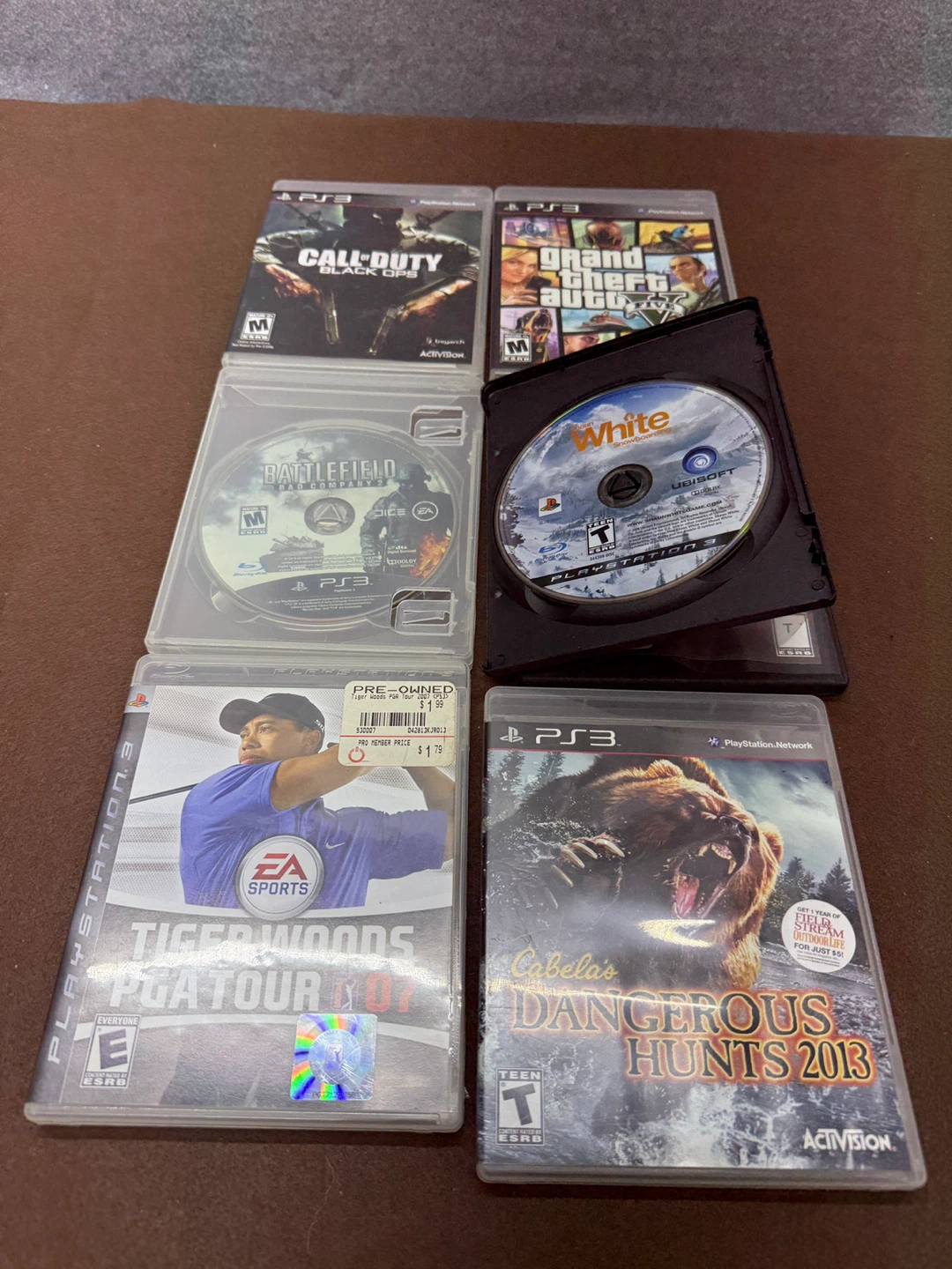 PS3 Games Bundle: Call of Duty, GTA, Battlefield, Tiger Woods