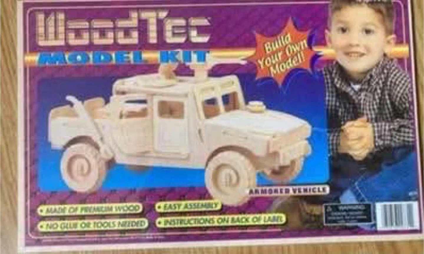 Wood tec Model Kit (ages 6 and up) (New) (FREE) thumbnail