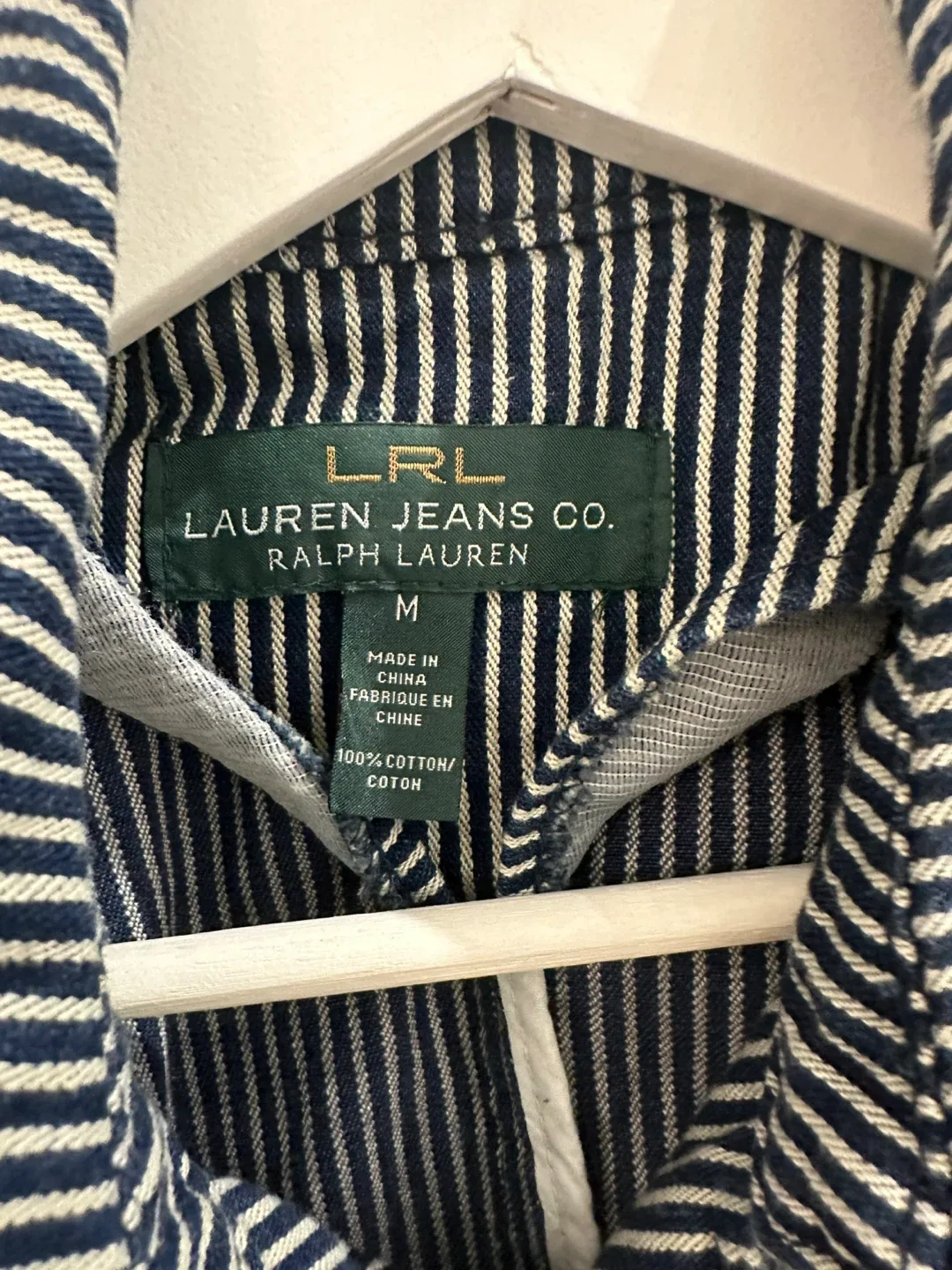 Lauren Jeans Co. Striped Trench Coat - Size M image indicator(2)