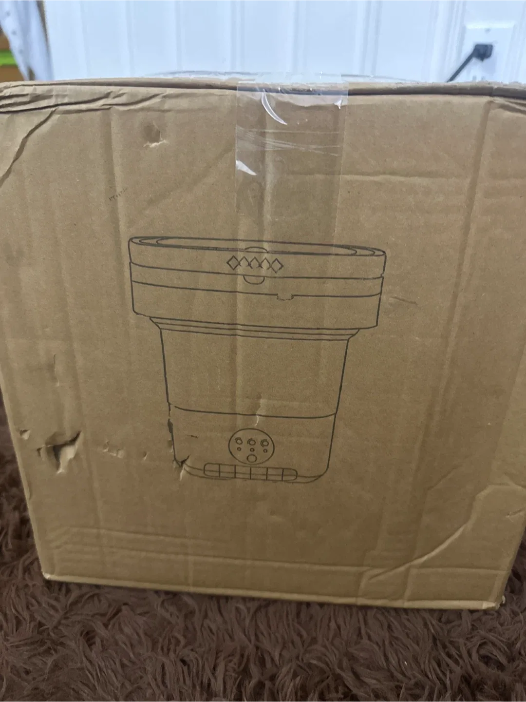 Folding Bathtub with Temperature Display, New in Box image indicator(3)