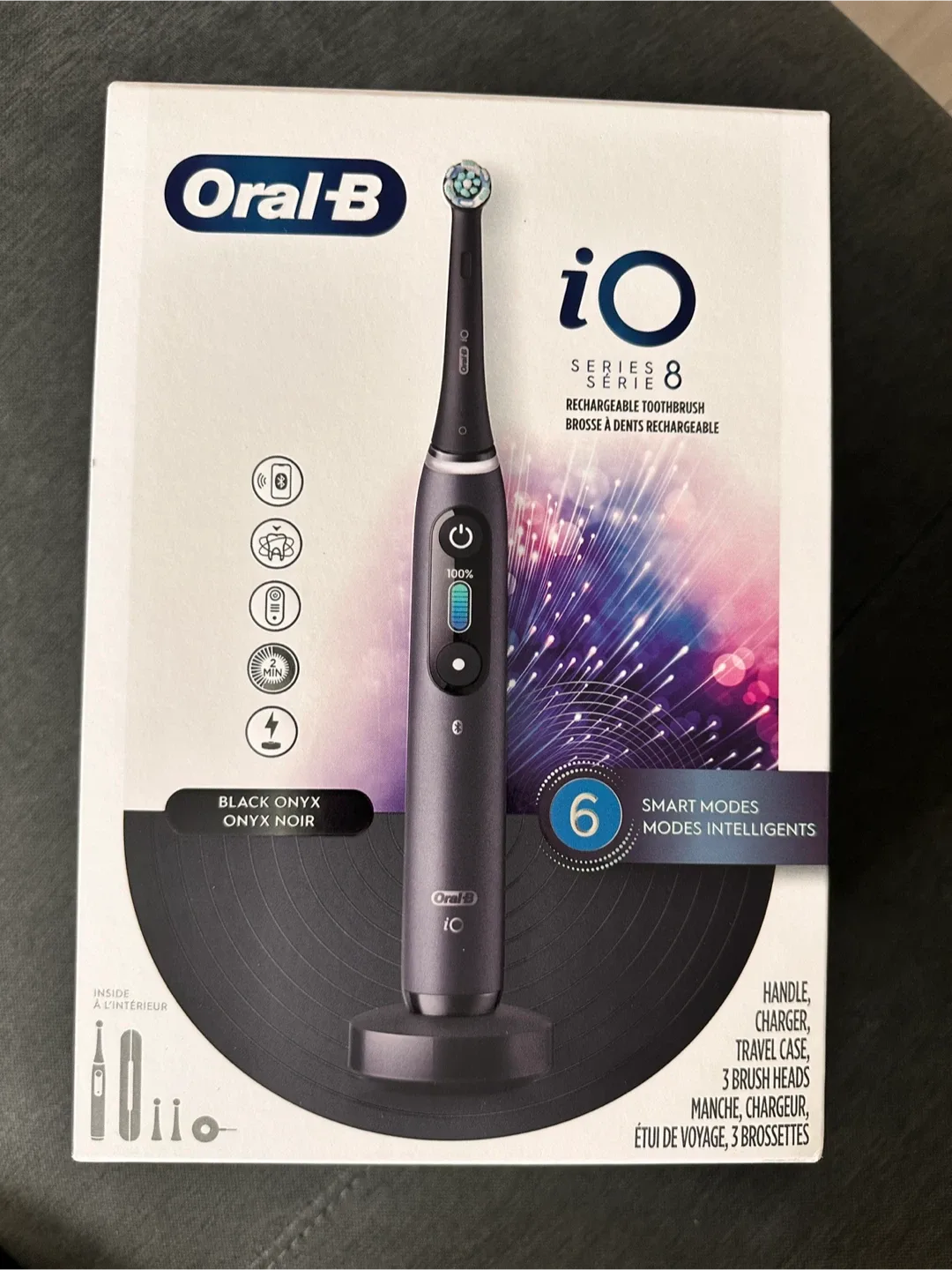 Oral-B iO Series 8 Rechargeable Toothbrush - Black Onyx image indicator(2)