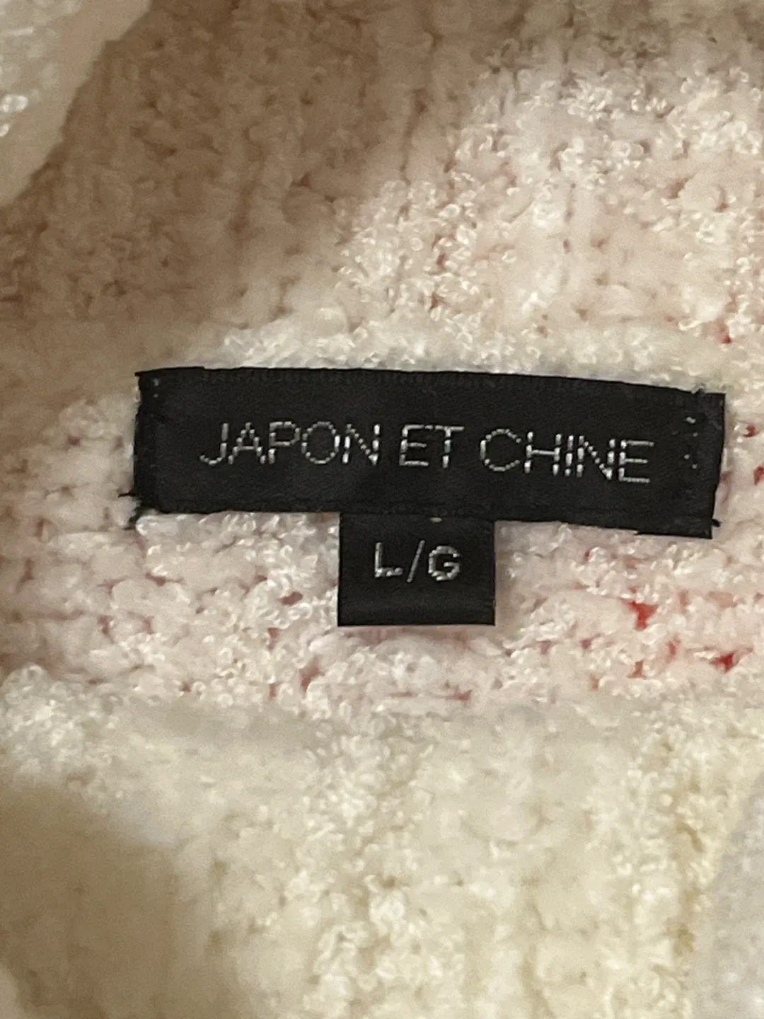 Japon et Chine Cream Turtleneck - Size L/G image indicator(3)