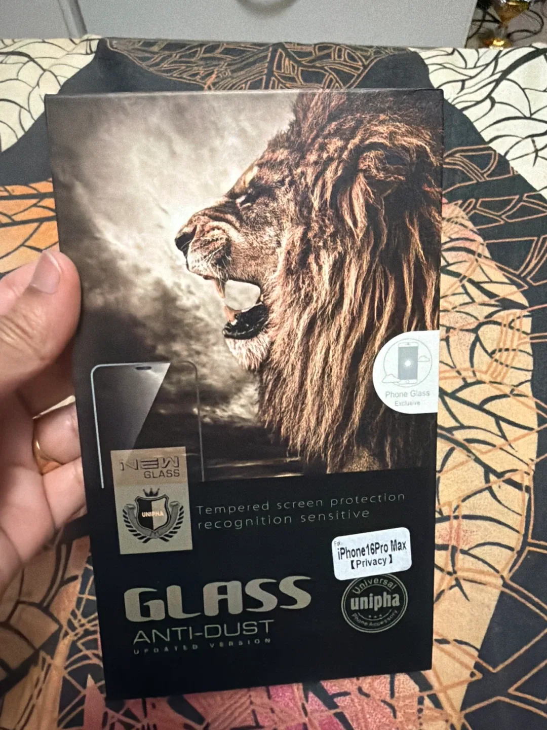 Unipha iPhone 16 Pro Max Privacy Screen Protector