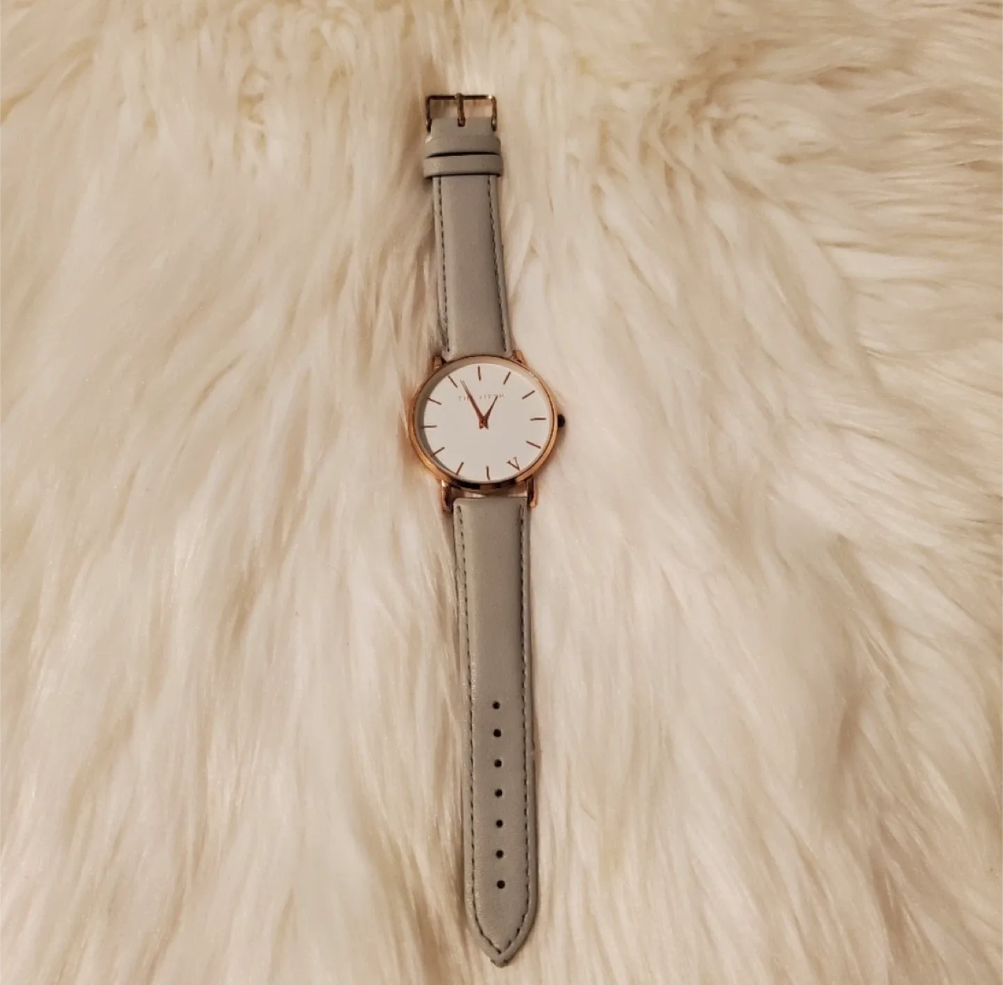 The Fifth Watch - Grey Leather Band NEEDS NEW BATTERY image indicator(2)