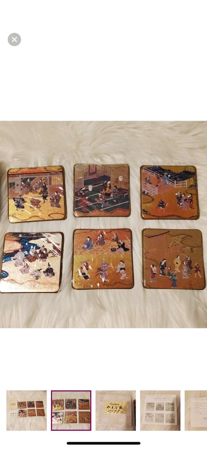 Japanese Coasters Set with Box image indicator(2)