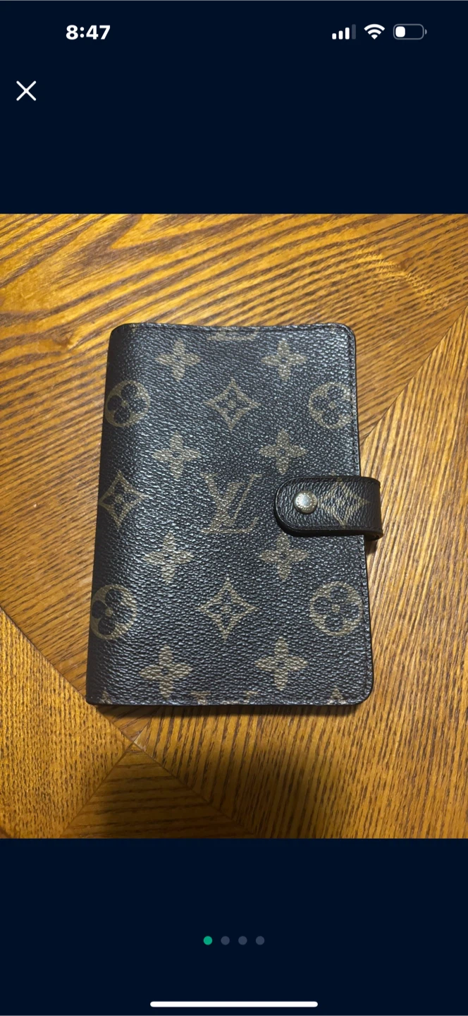 Louis Vuitton Brown Agenda PM