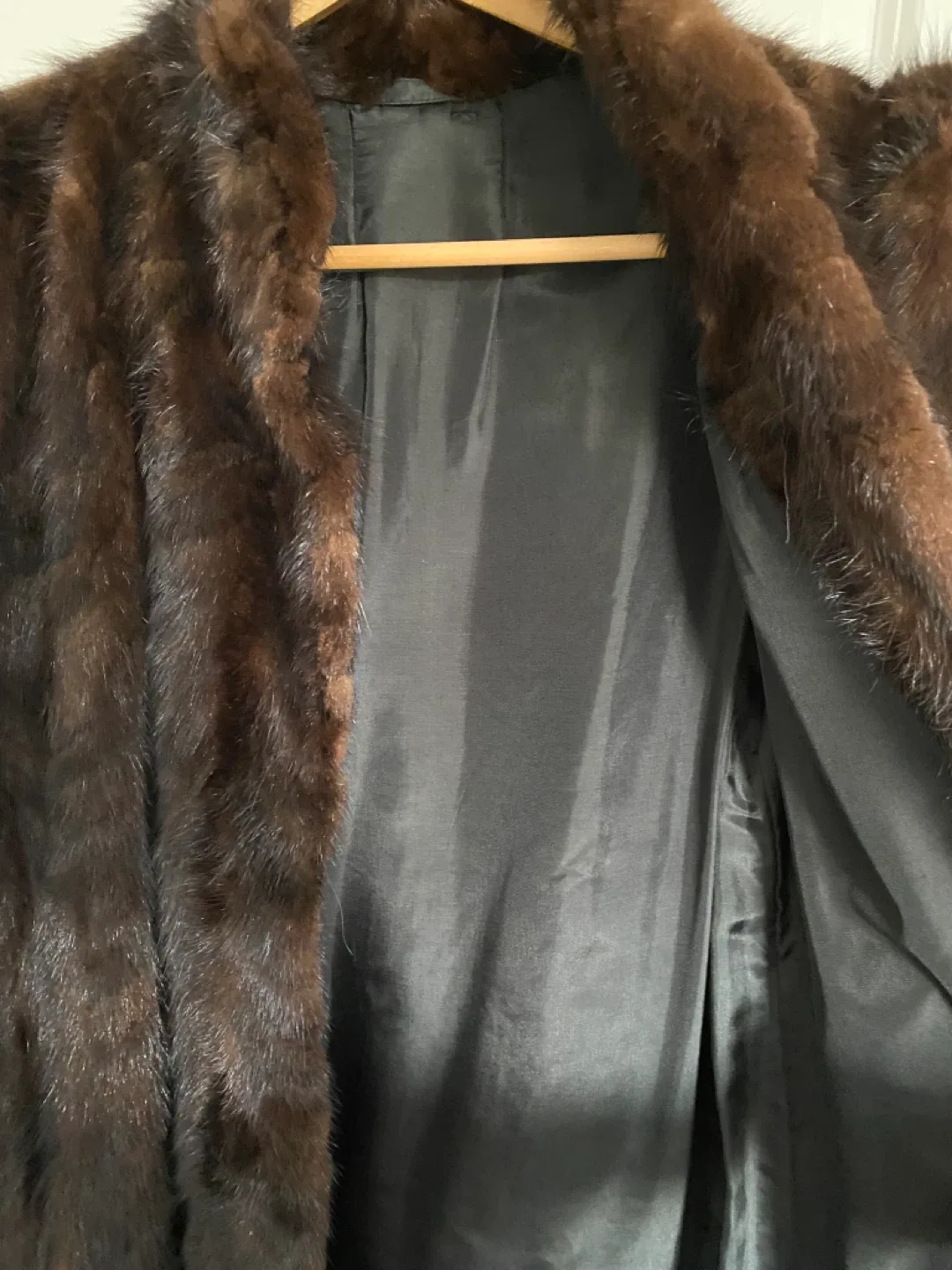 Mink coat, full length mahogany color image indicator(4)