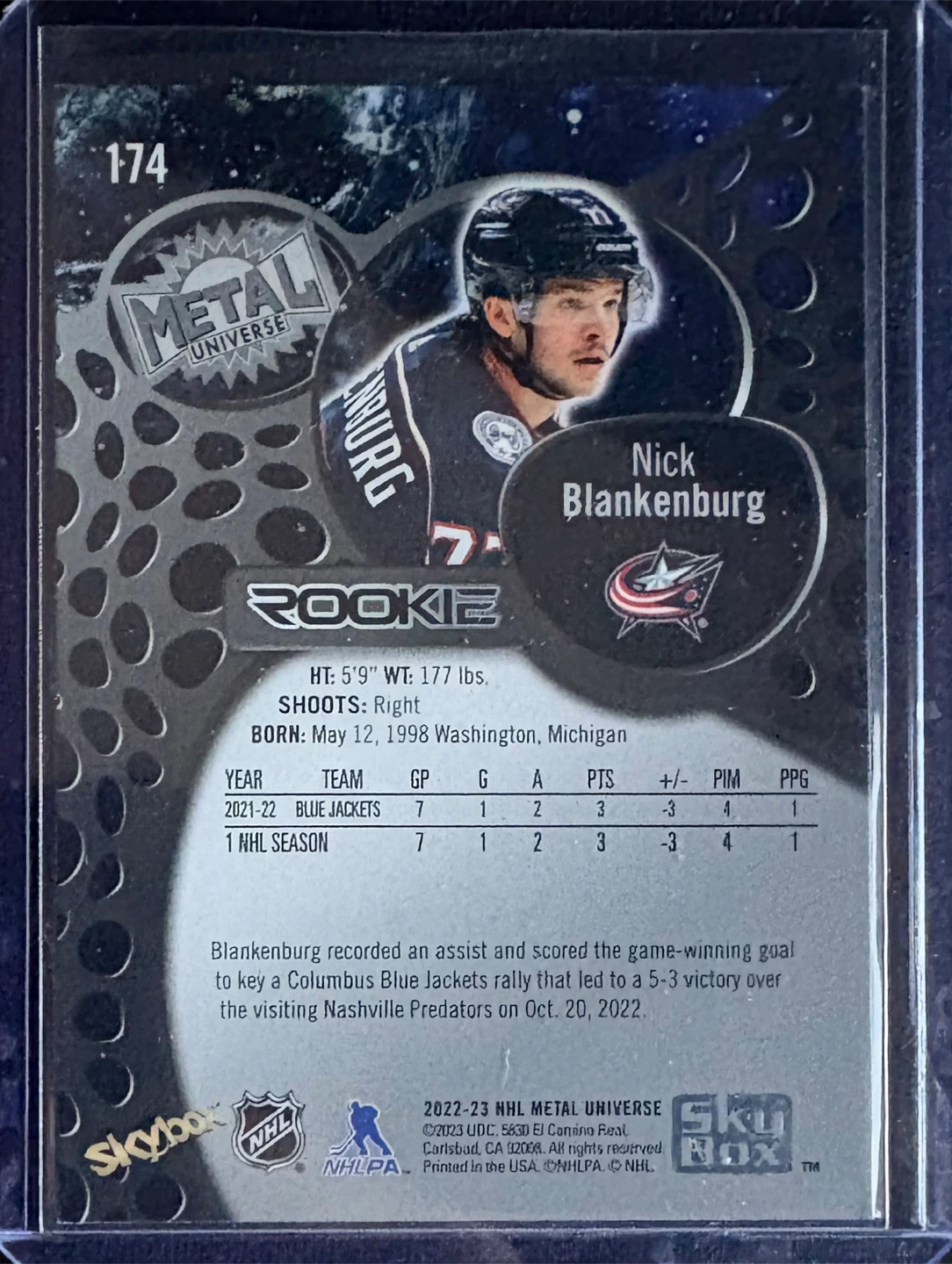 Nick Blankenburg RC “Blue Spectrum FX” parallel - Metal Universe - photo 2