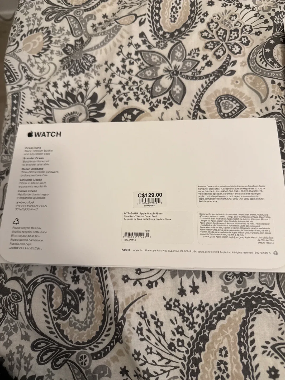 New Apple Watch Ultra 49mm Navy Ocean Band image indicator(3)