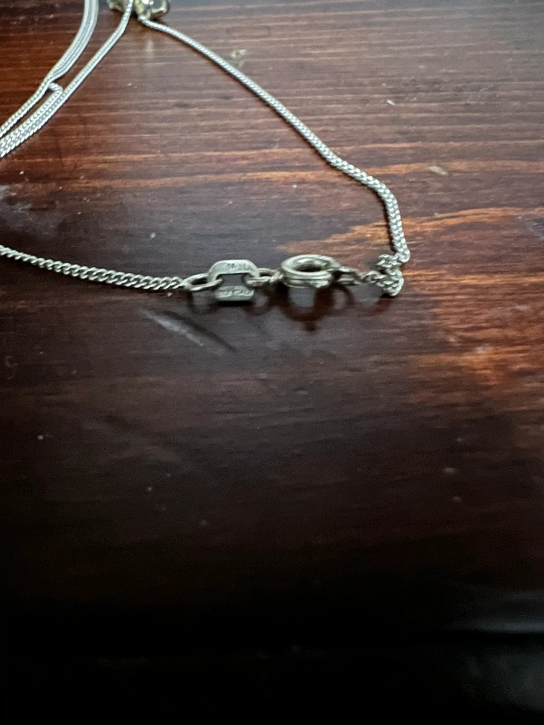 Silver Necklace with Stone Pendant image indicator(5)