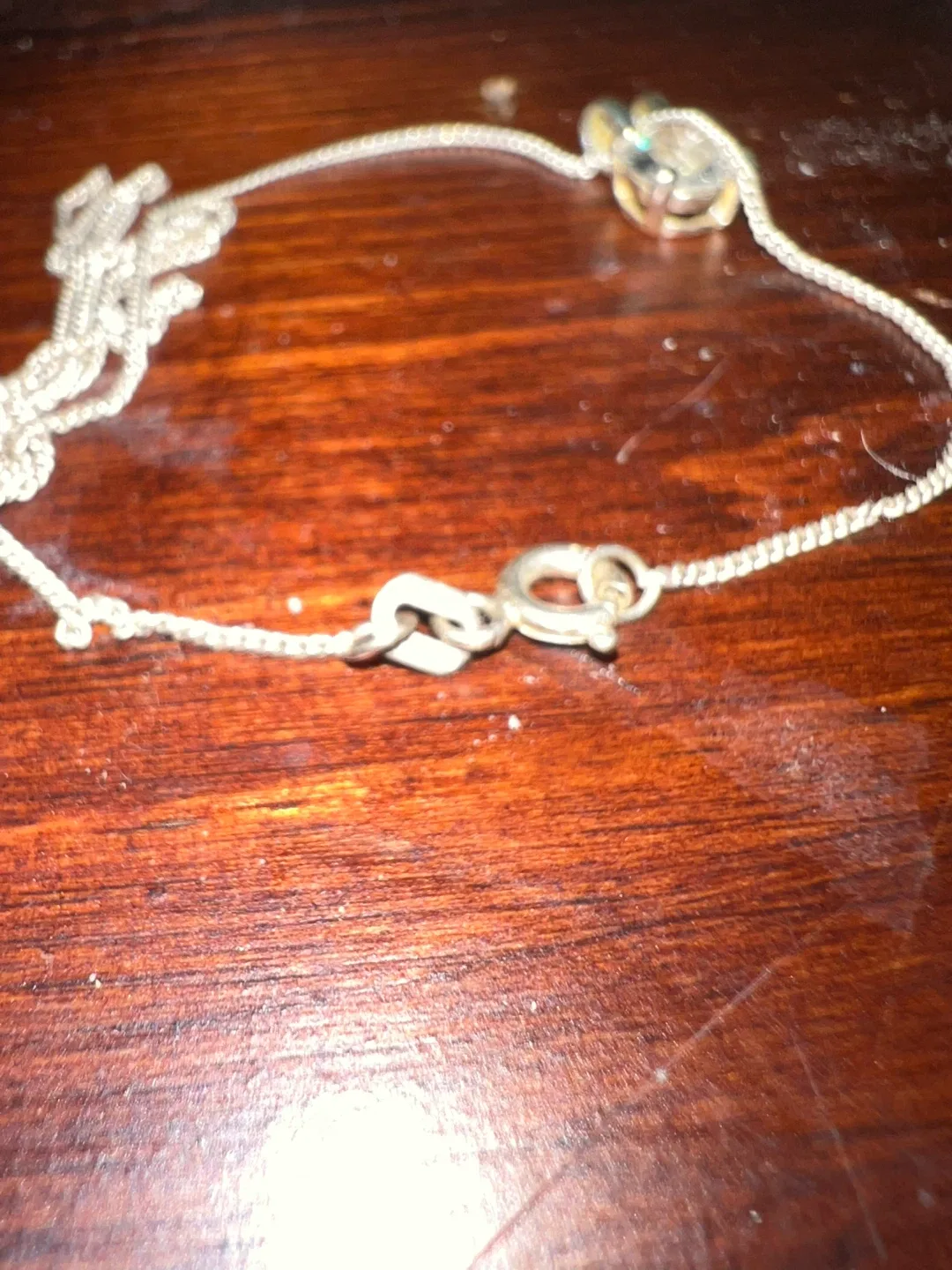 Silver Necklace with Stone Pendant image indicator(7)