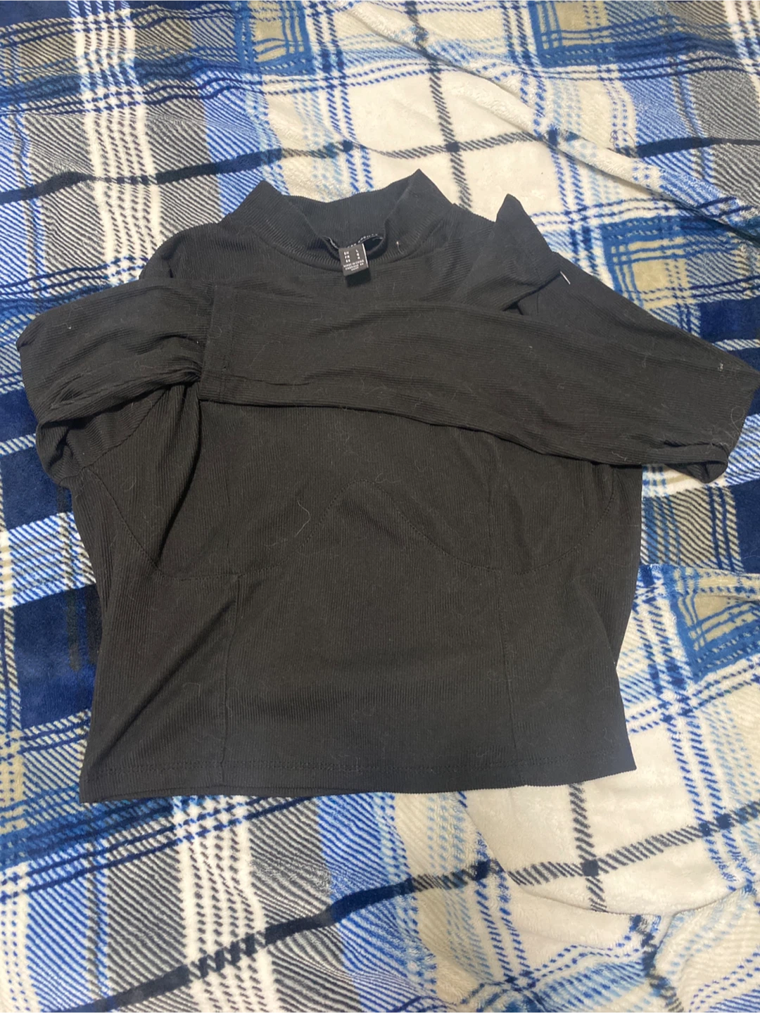 Black Long Sleeve Top - Size large