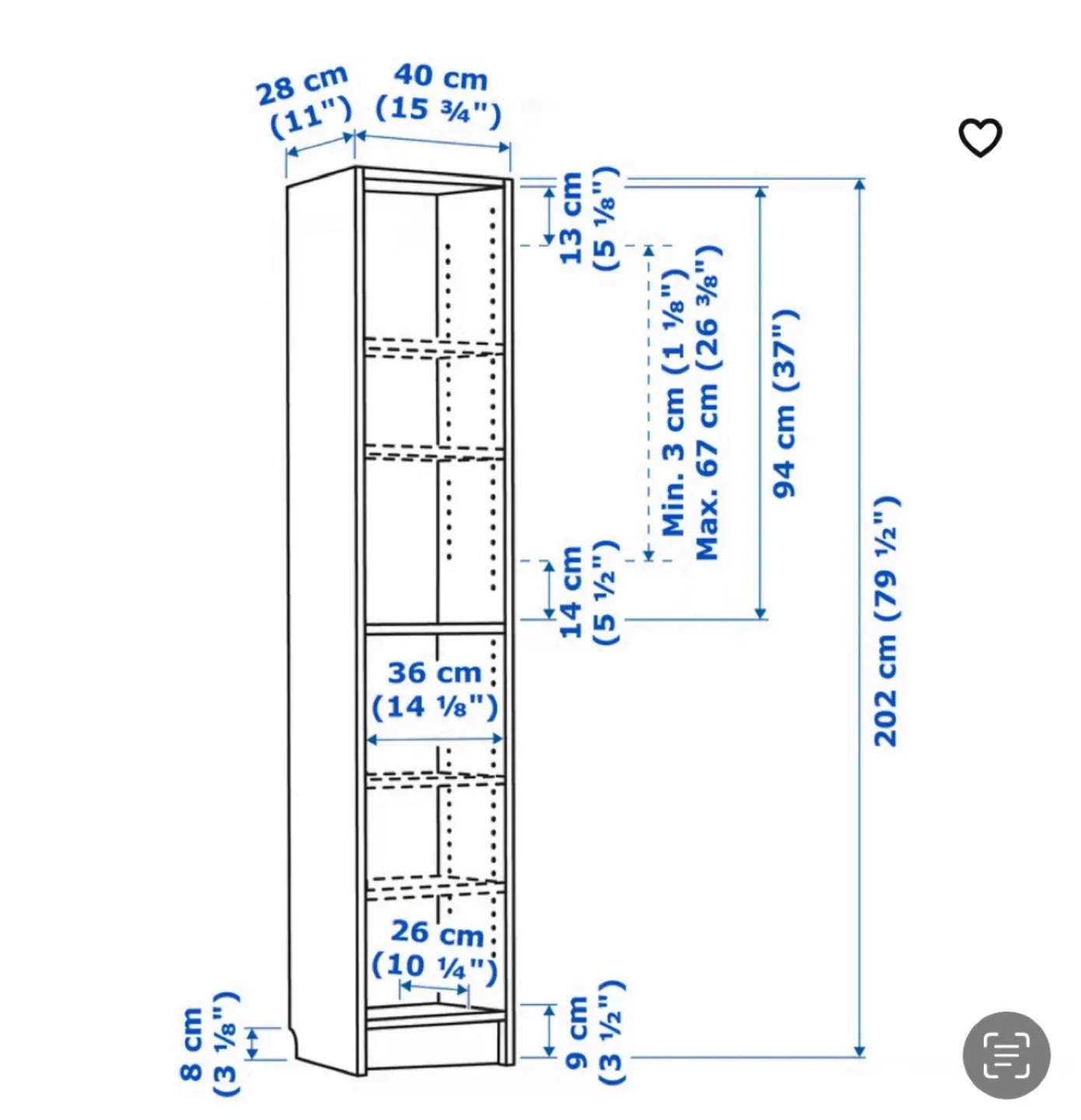 IKEA Billy White Bookcase 2 of them image indicator(3)