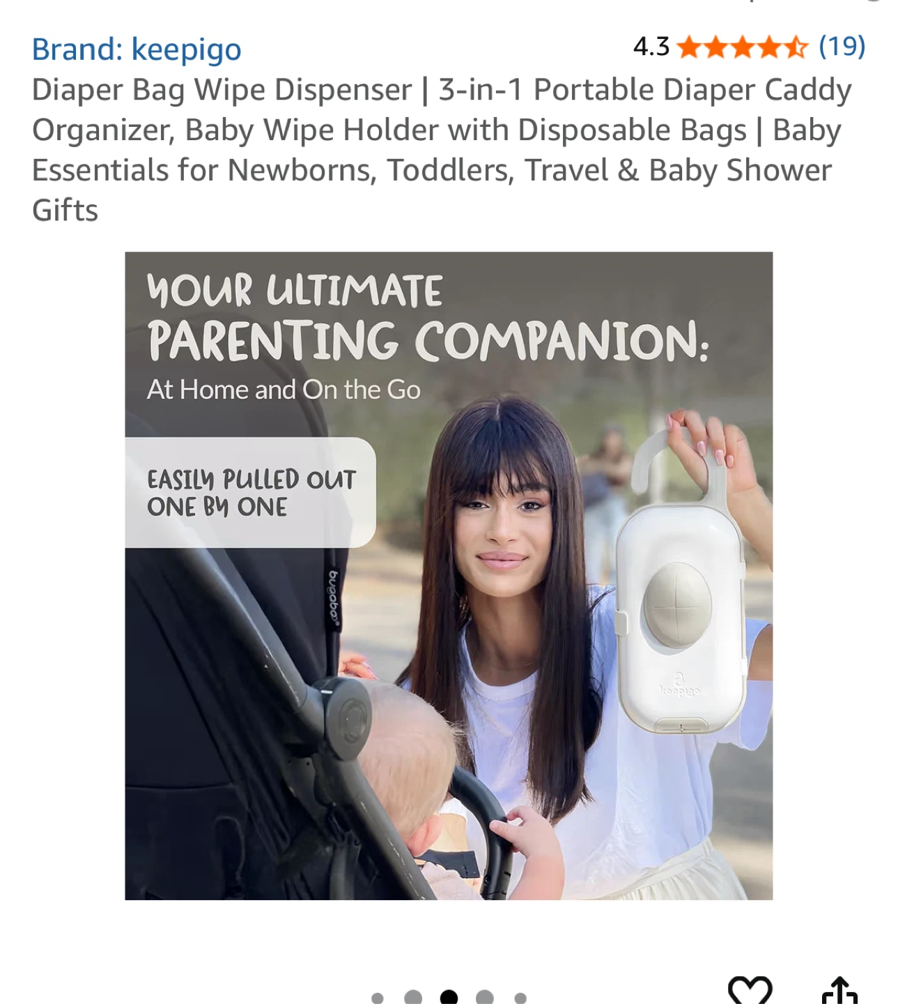 Keepigo Diaper Bag Wipe Dispenser - Portable Caddy - photo 4