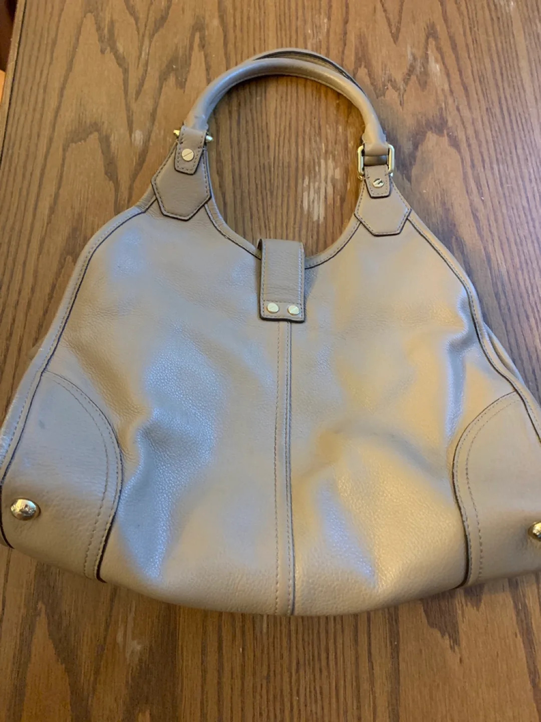 Michael Kors Beige Leather Shoulder Bag image indicator(2)