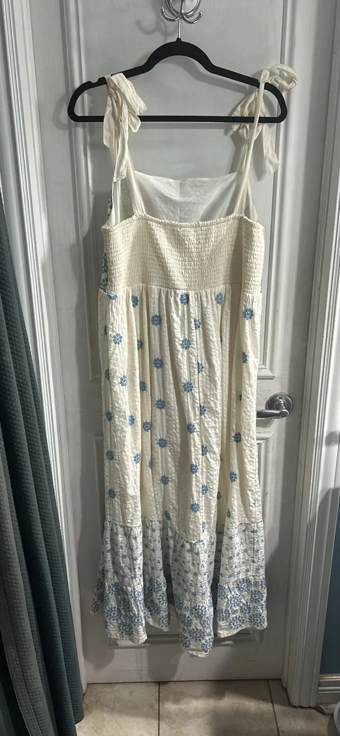 Never been worn Floral Embroidered Sundress image indicator(2)