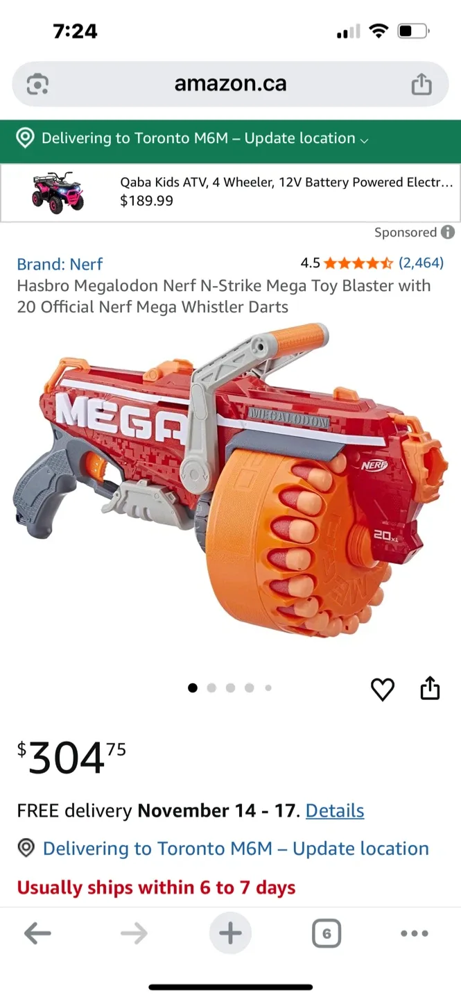 Nerf Mega Megalodon Toy Blaster image indicator(3)