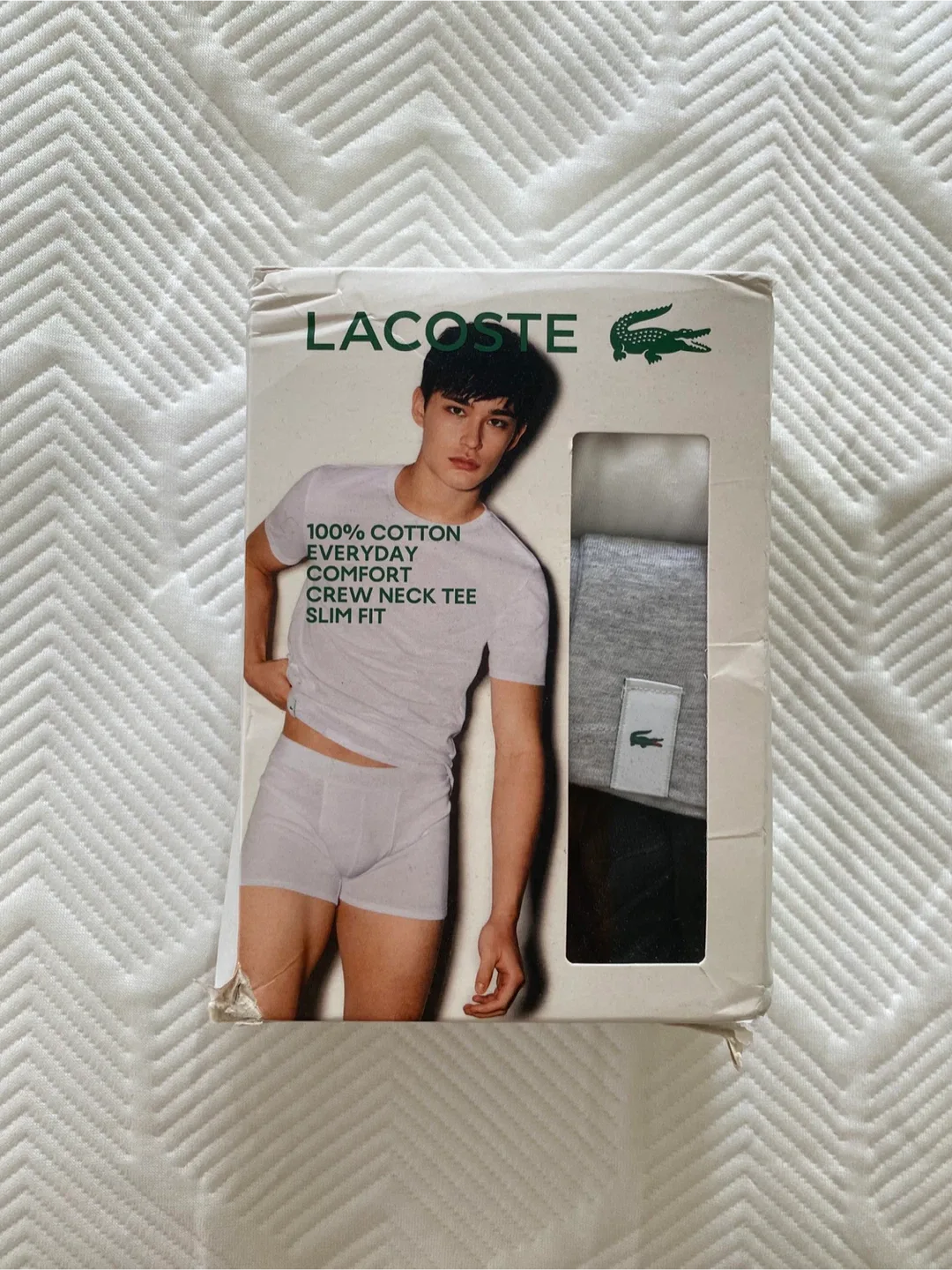 Lacoste Crew Neck Tee Slim Fit (Size XS)