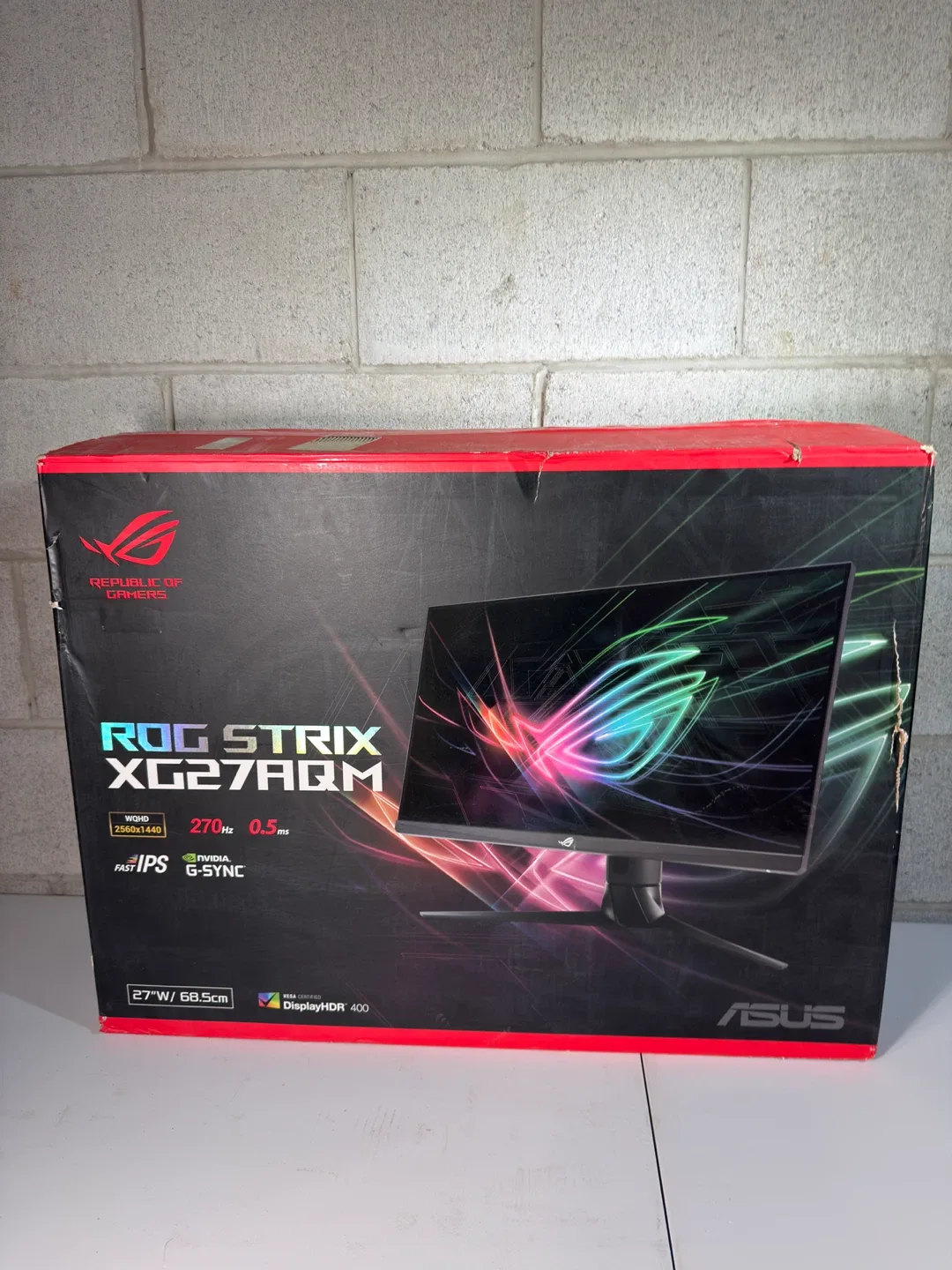 ASUS ROG Strix 27” 2K HDR Gaming Monitor (XG27AQM) thumbnail