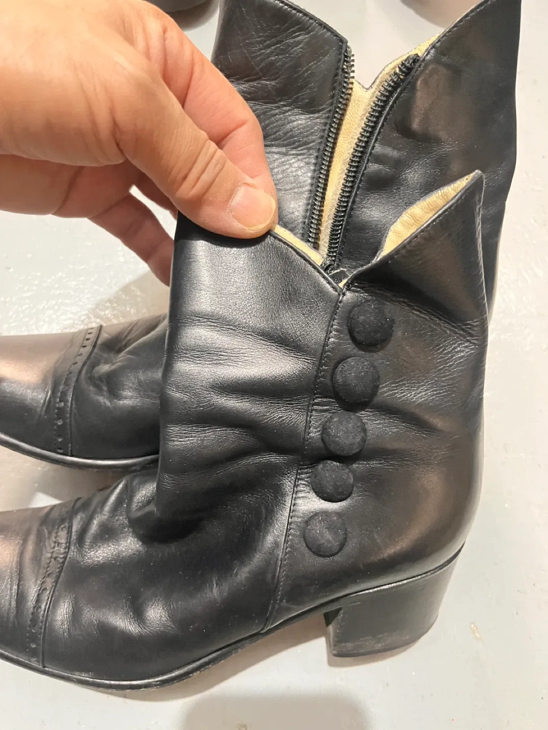 Black Leather Ankle Boots image indicator(2)